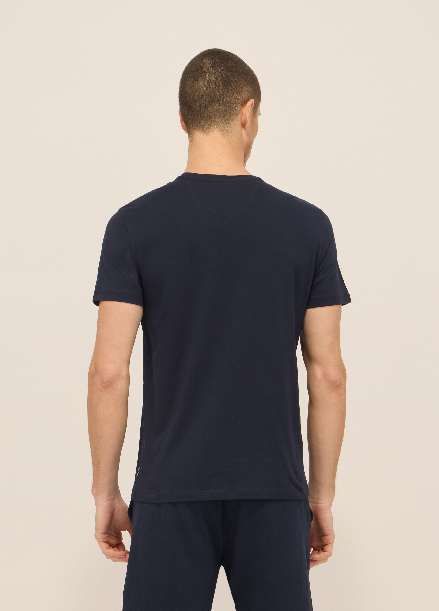 T-shirt girocollo in jersey di cotone uomo_1