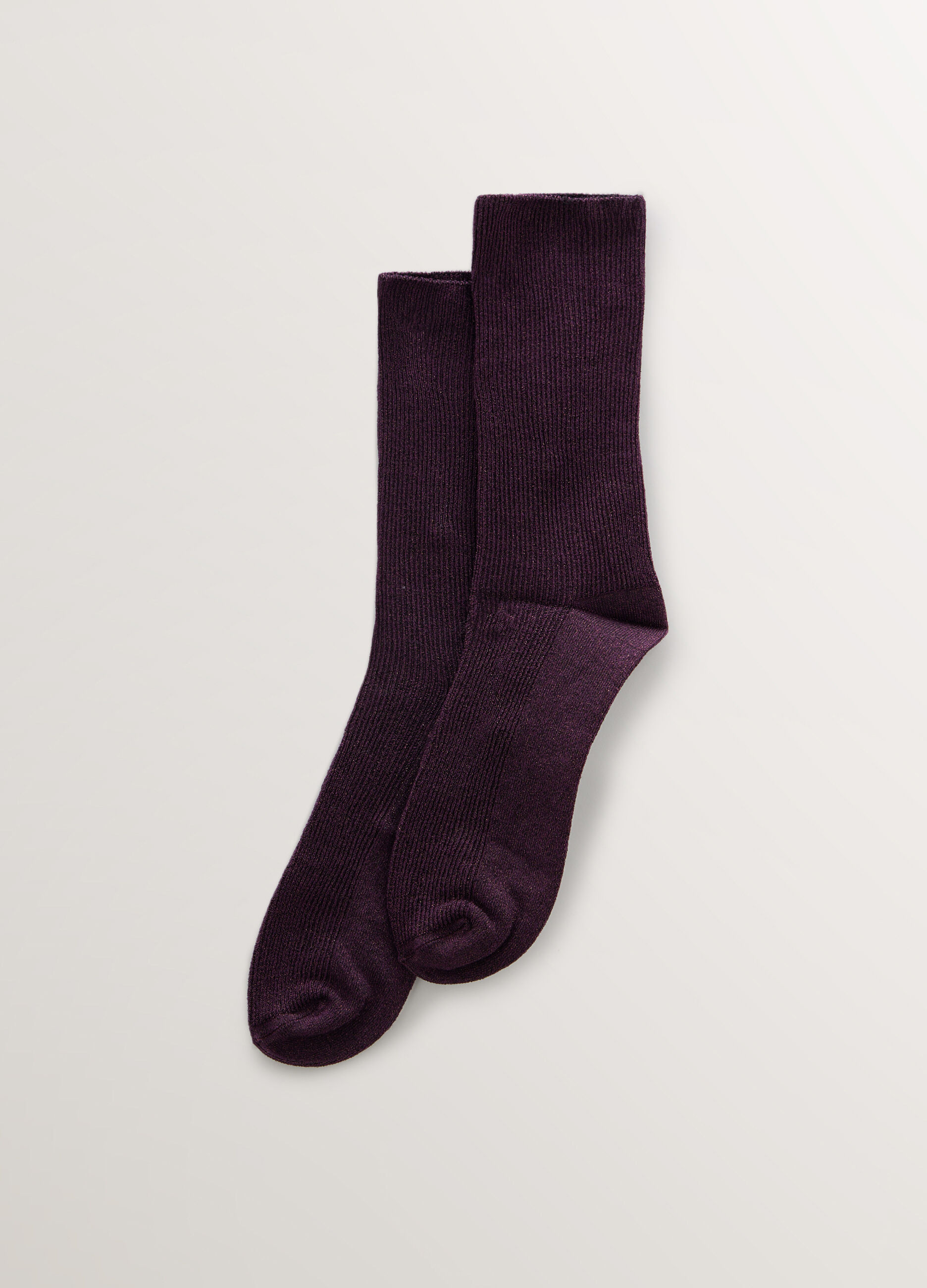 Calze midi in costina misto lyocell donna_0