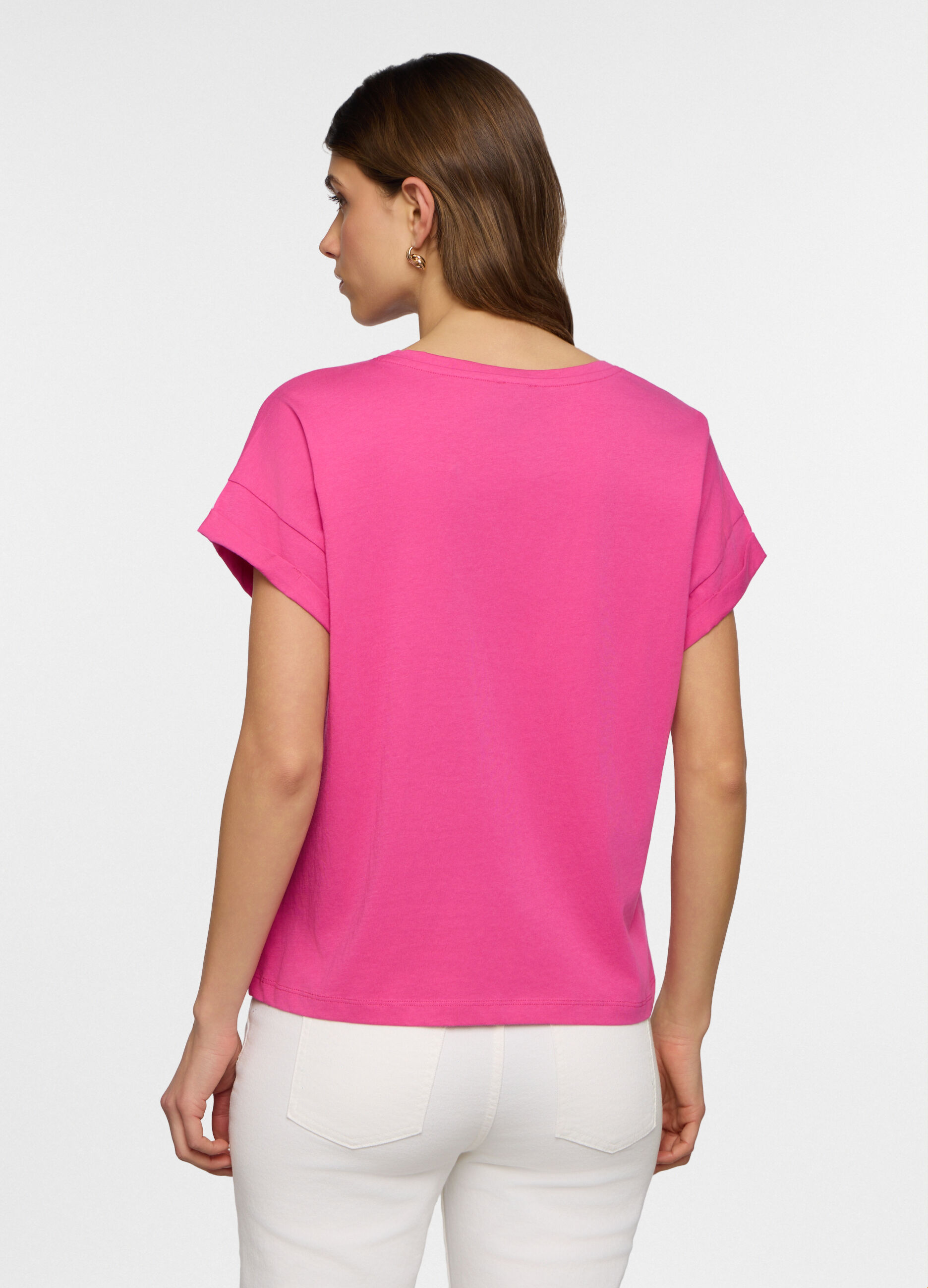 T-shirt girocollo donna_1