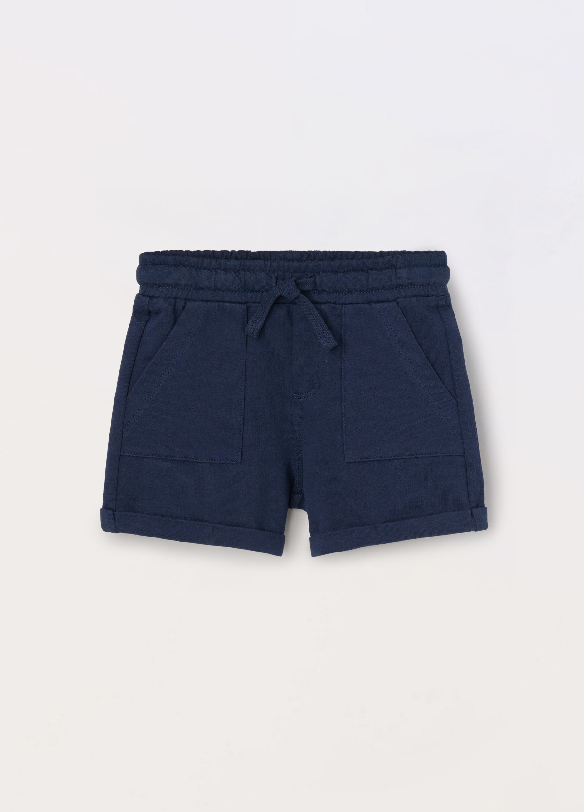 Shorts in french terry di puro cotone neonata_0