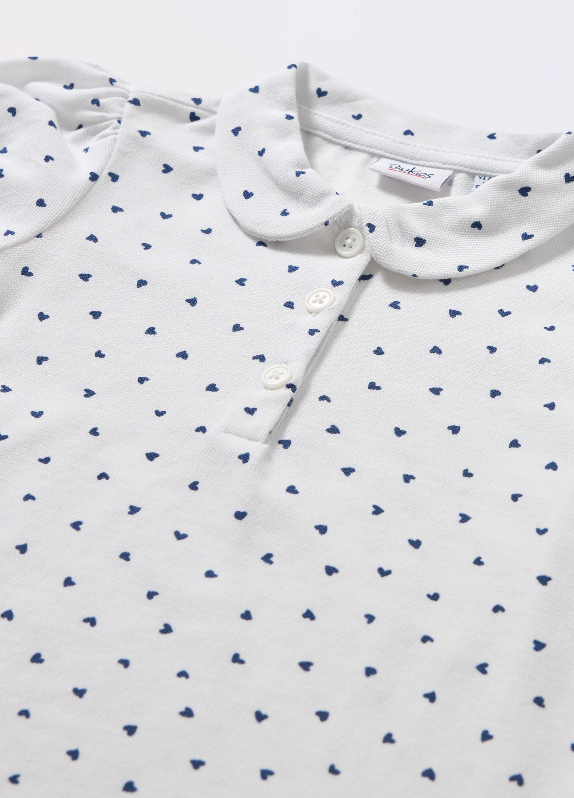 Polo in puro cotone Piquet bambina_1