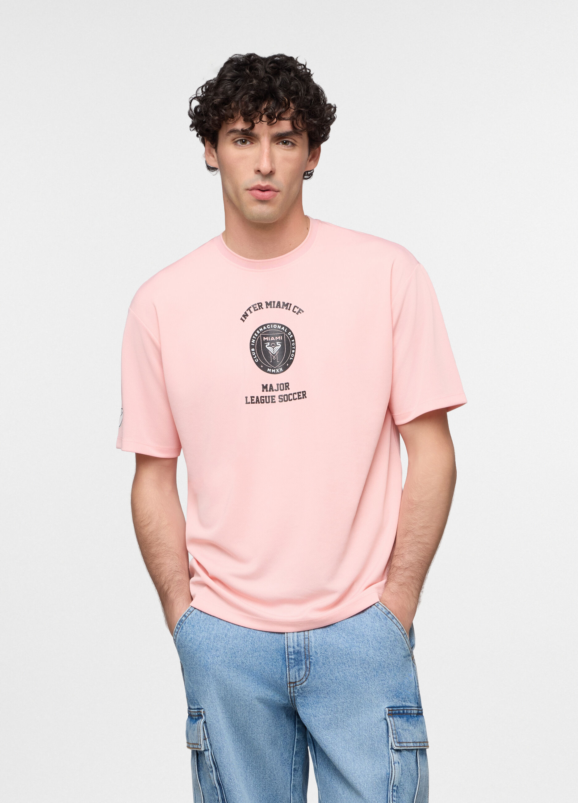T-shirt girocollo Inter Miami in cotone uomo_0