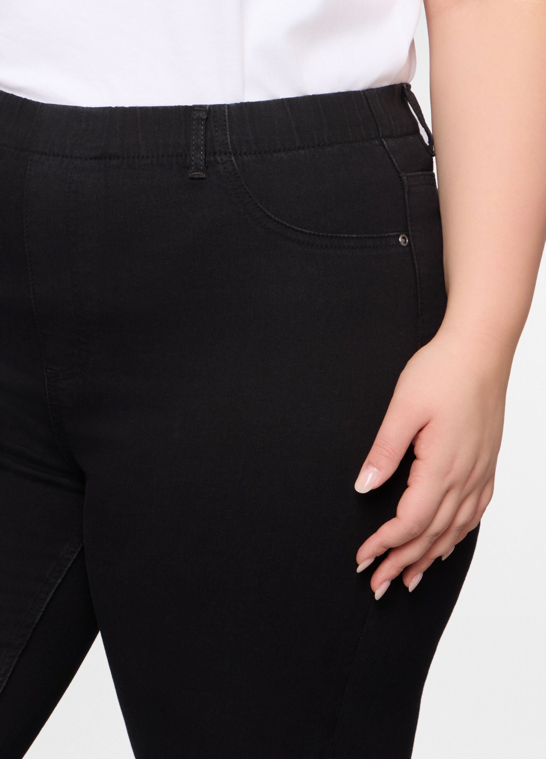 Treggings fit slim in denim stretch donna curvy_3
