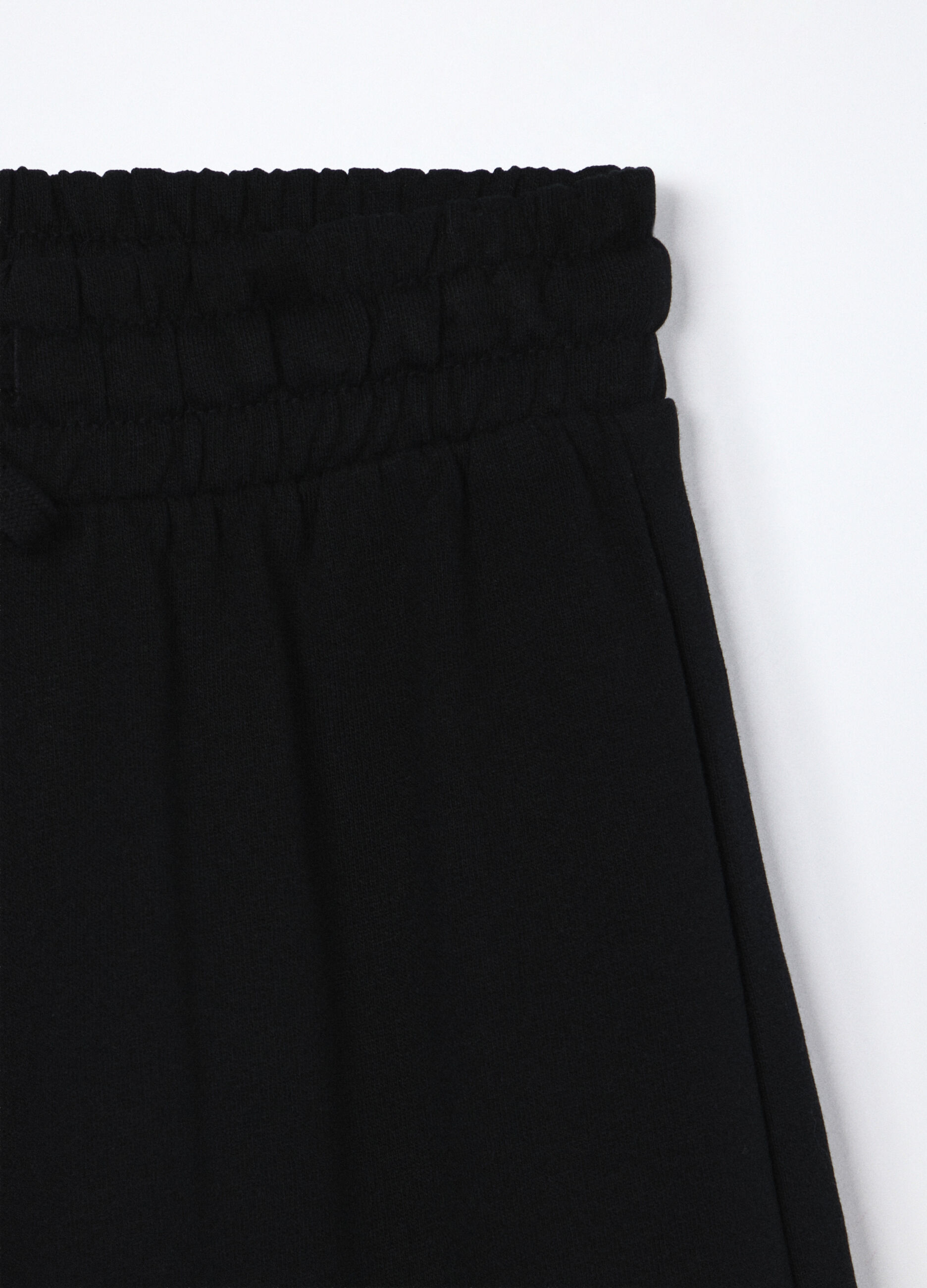 Jogger wide leg in puro cotone ragazza_2