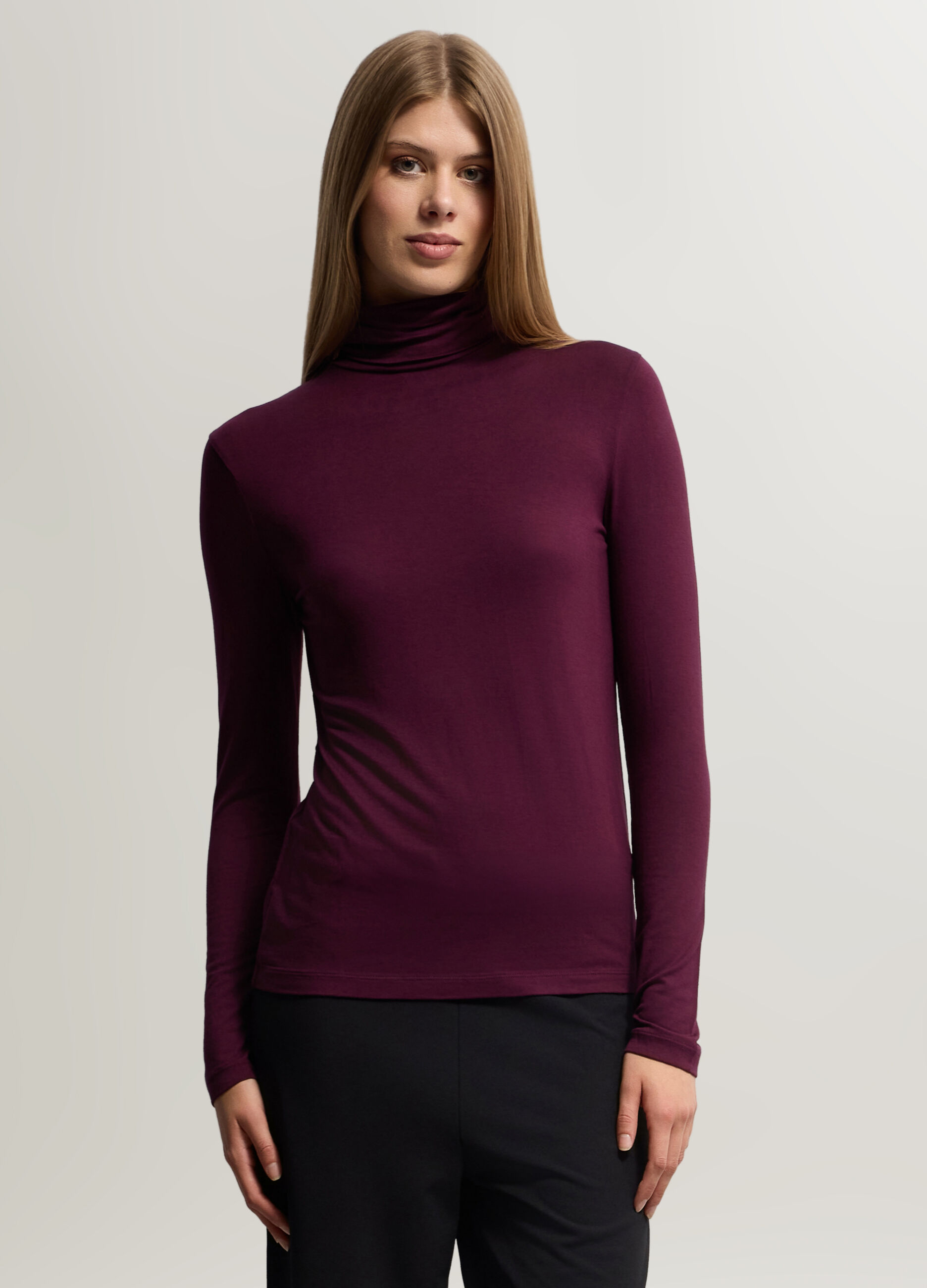 Lupetto in jersey stretch donna_0