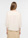 Camicia over fit con scollo a V in puro cotone donna_1