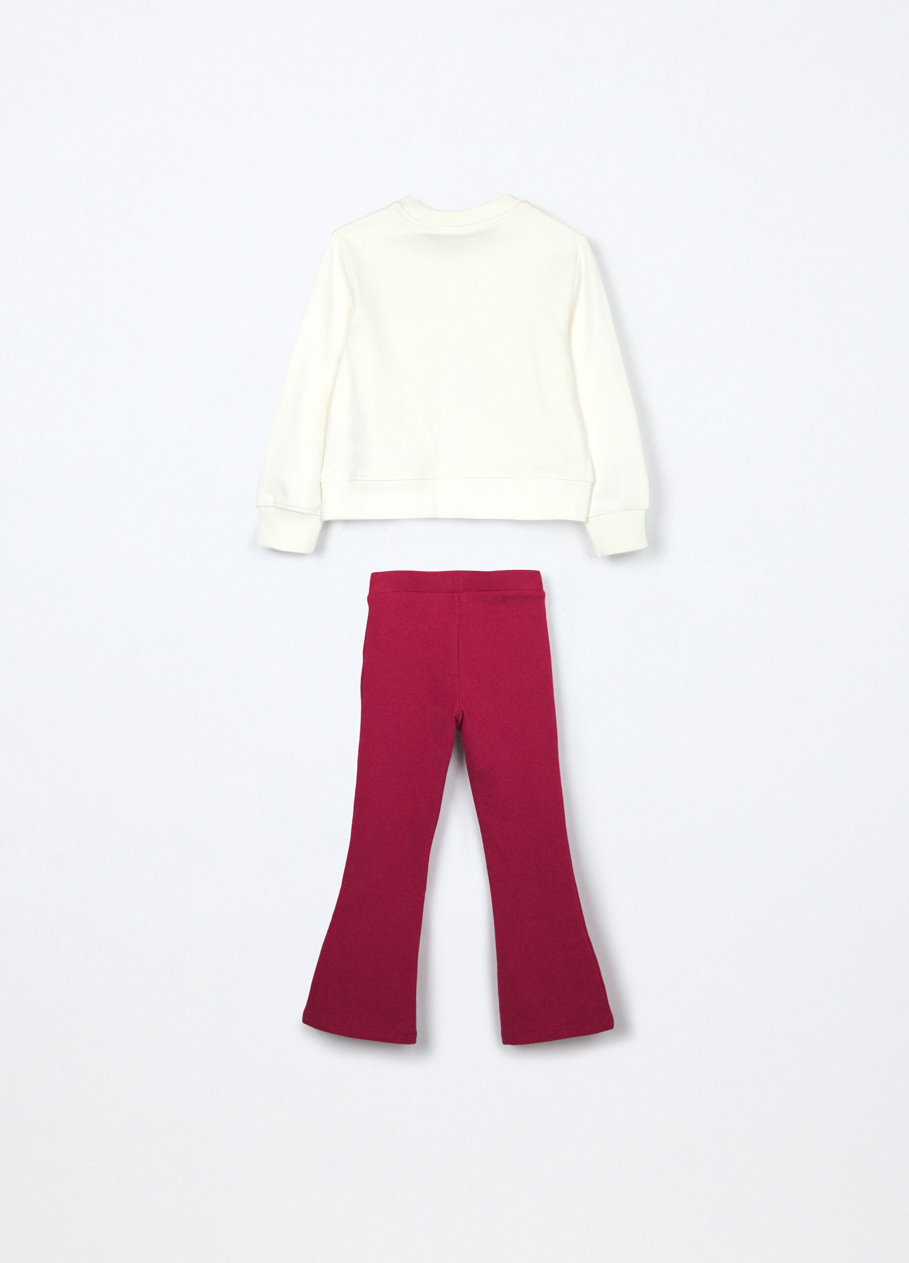 Jogging set in cotone fleece bambina_1