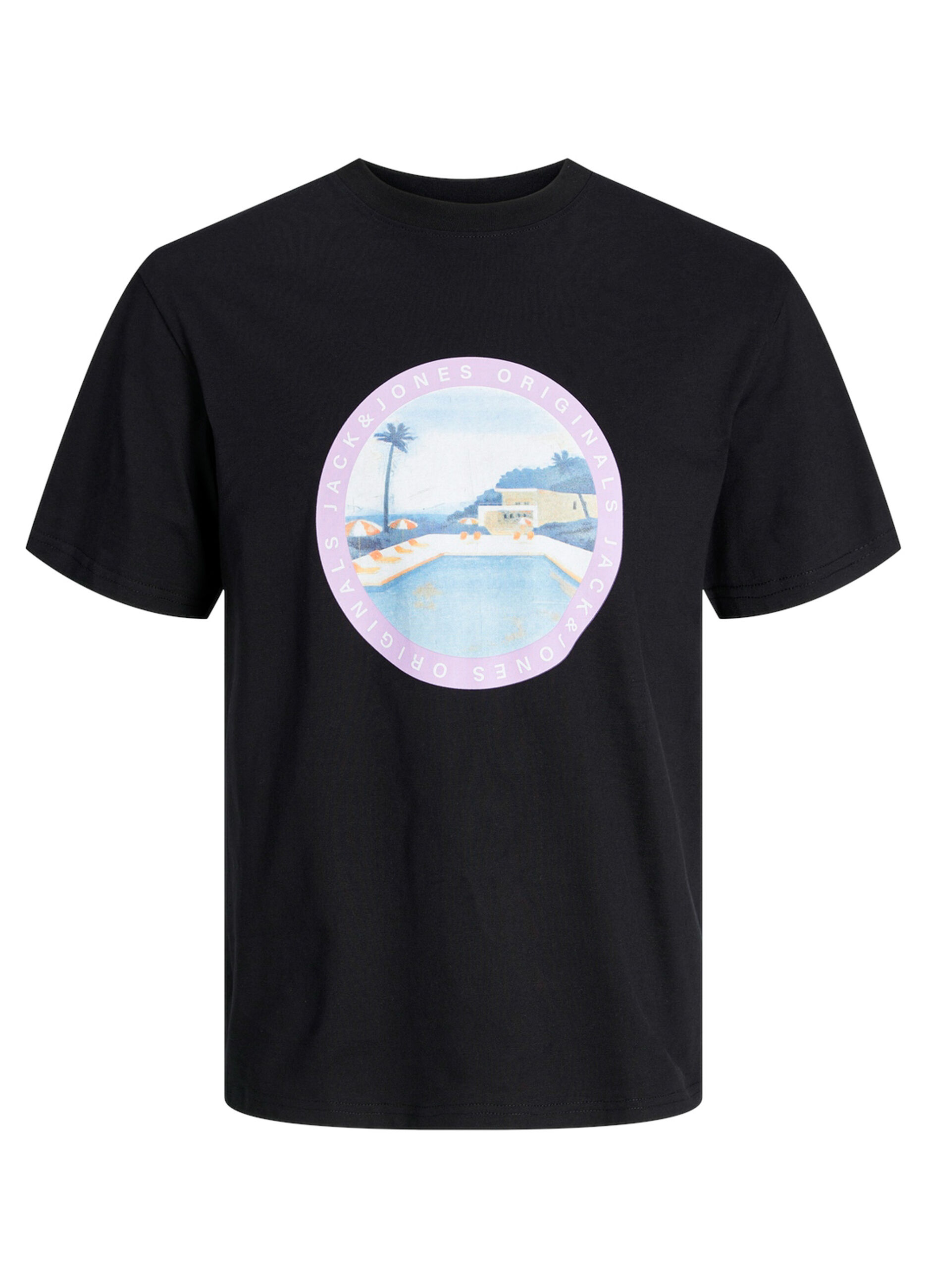 T-shirt girocollo in jersey con stampa uomo_6
