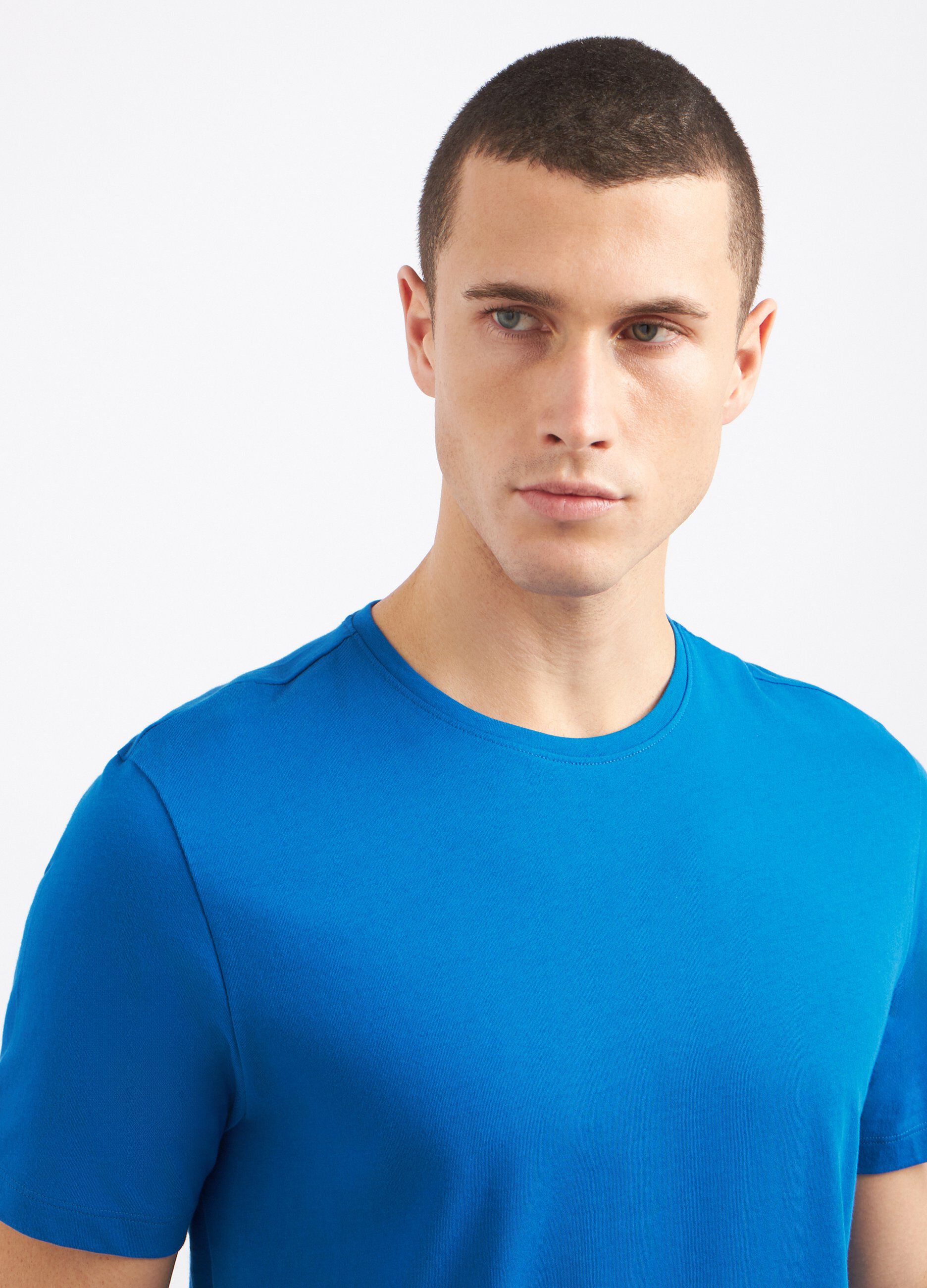 T-shirt girocollo in puro cotone uomo_2