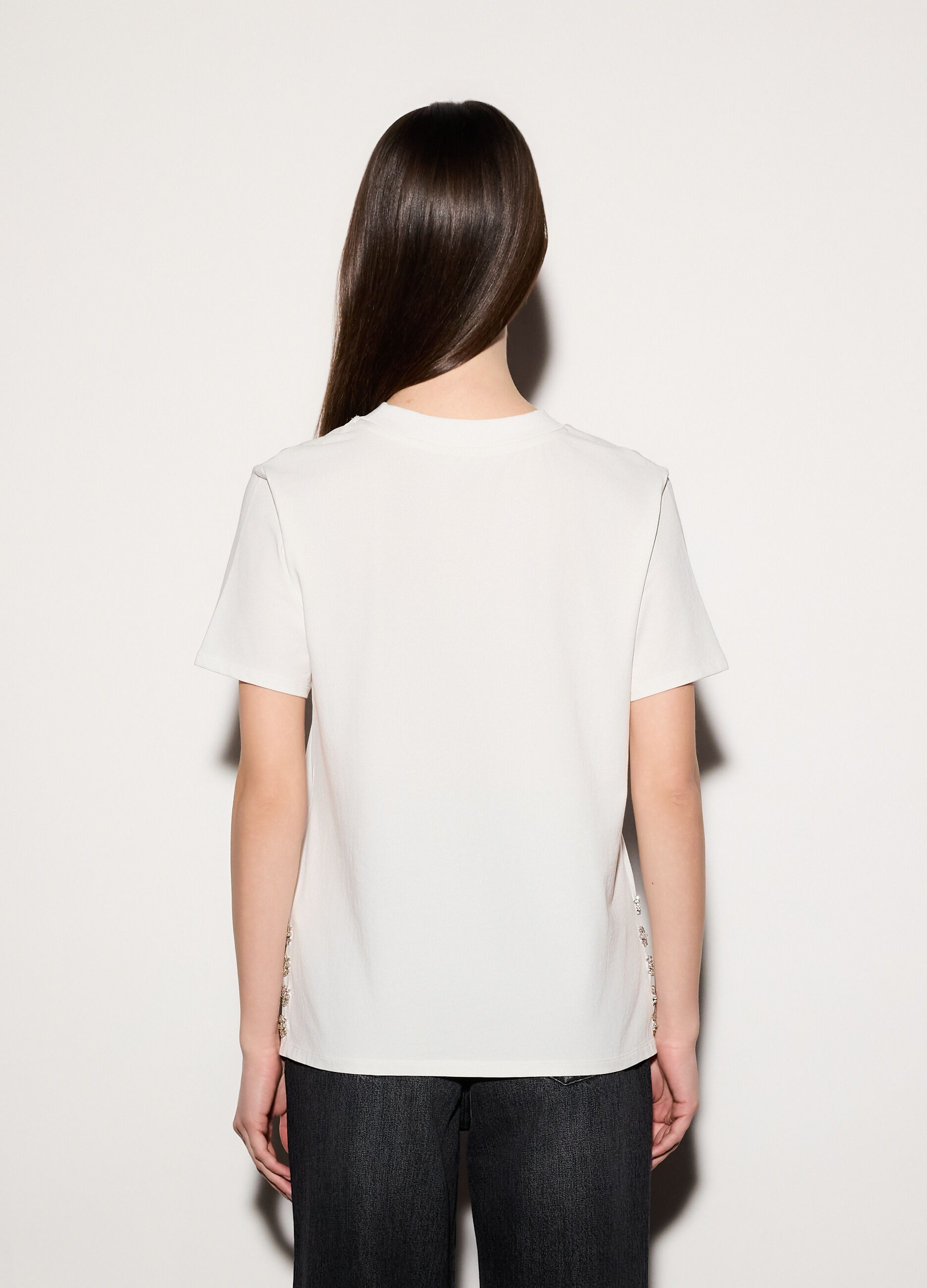 T-shirt girocollo box fit stretch donna_2