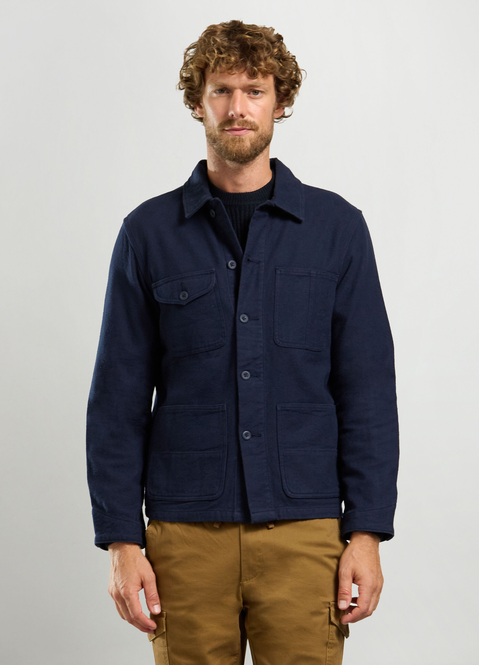 Overshirt in puro cotone uomo_0