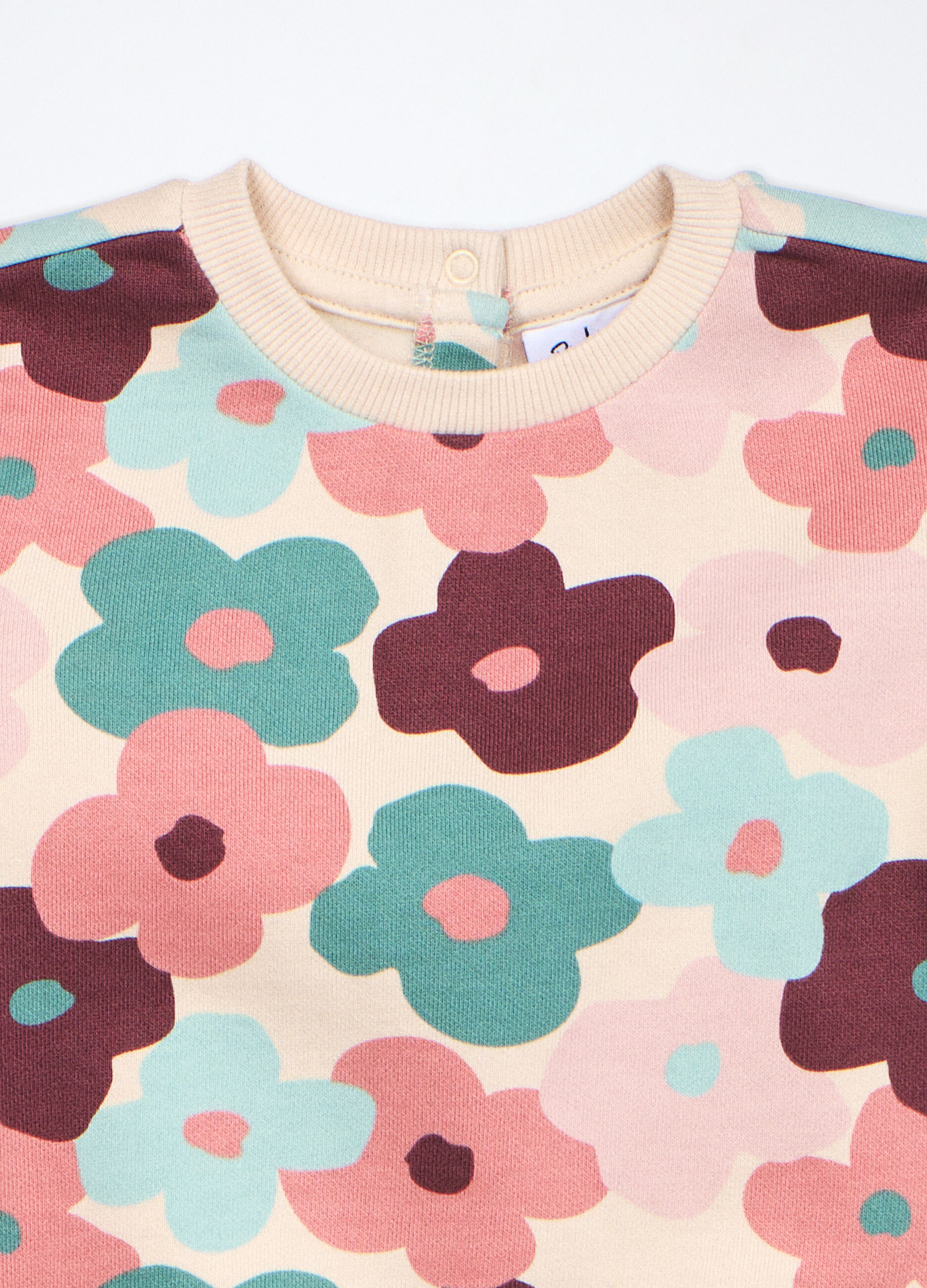 Jogging set in puro cotone fleece neonata_2