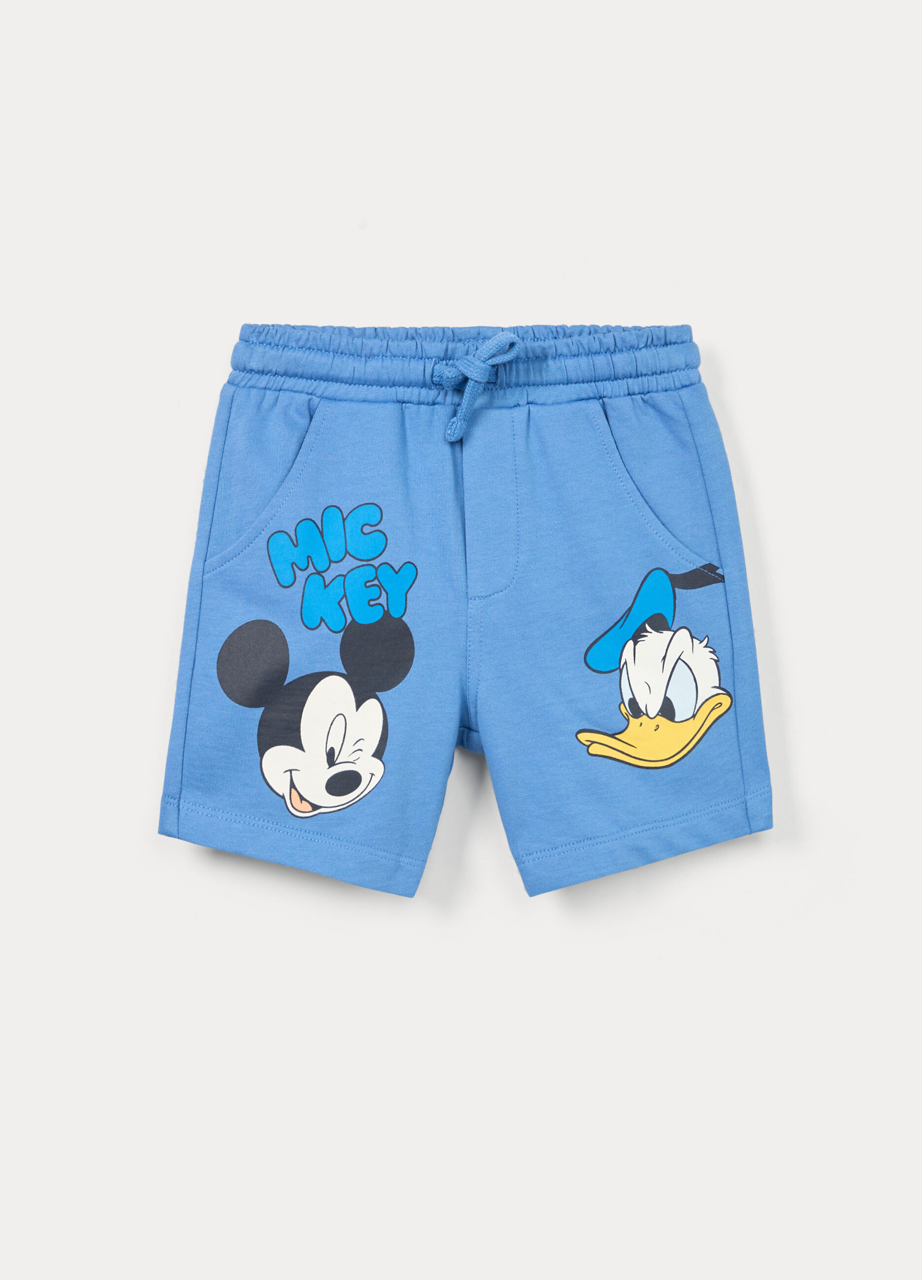 Shorts Disney in french terry di puro cotone bimbo_0
