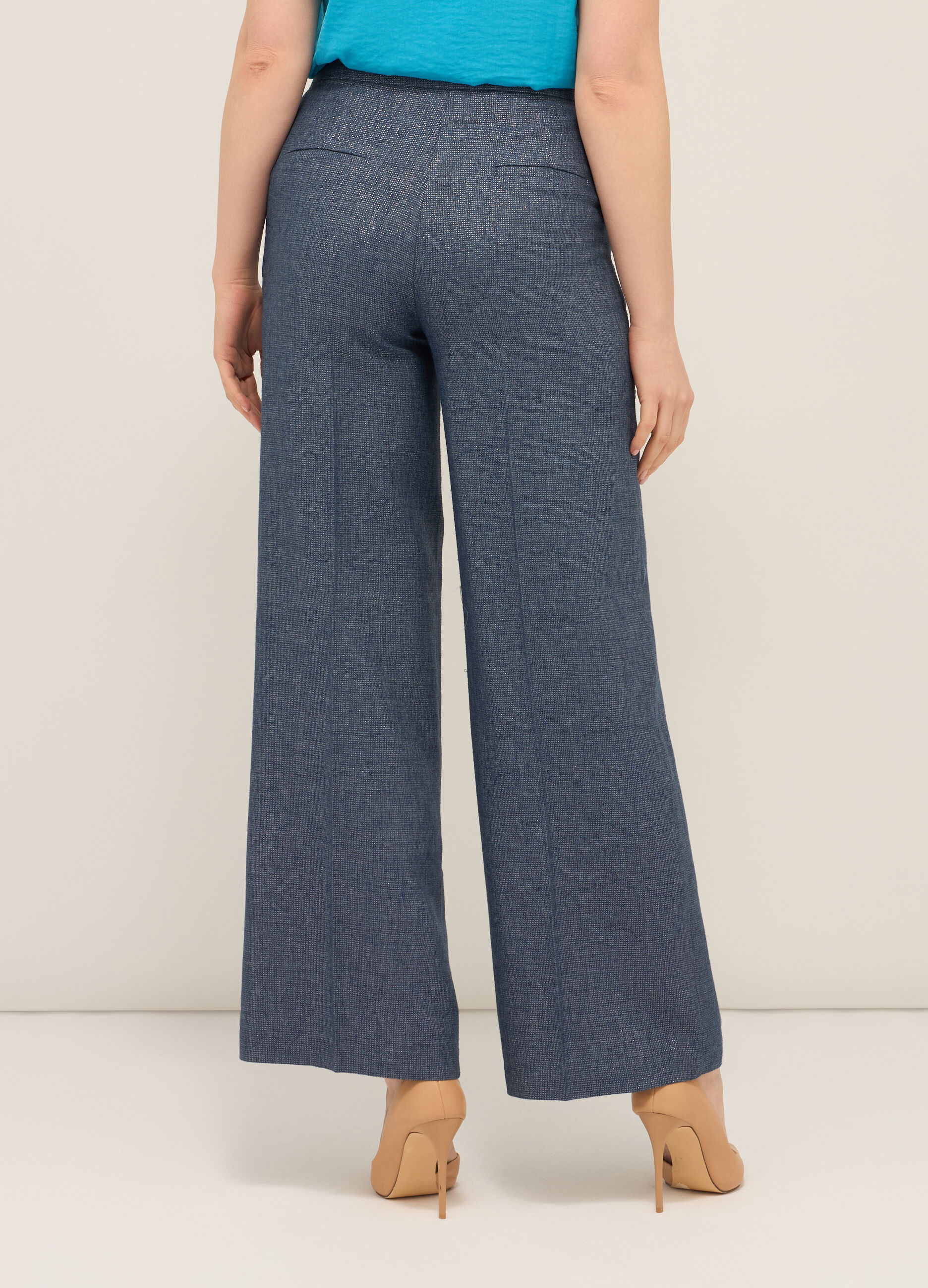 Pantaloni palazzo misto lino donna_1