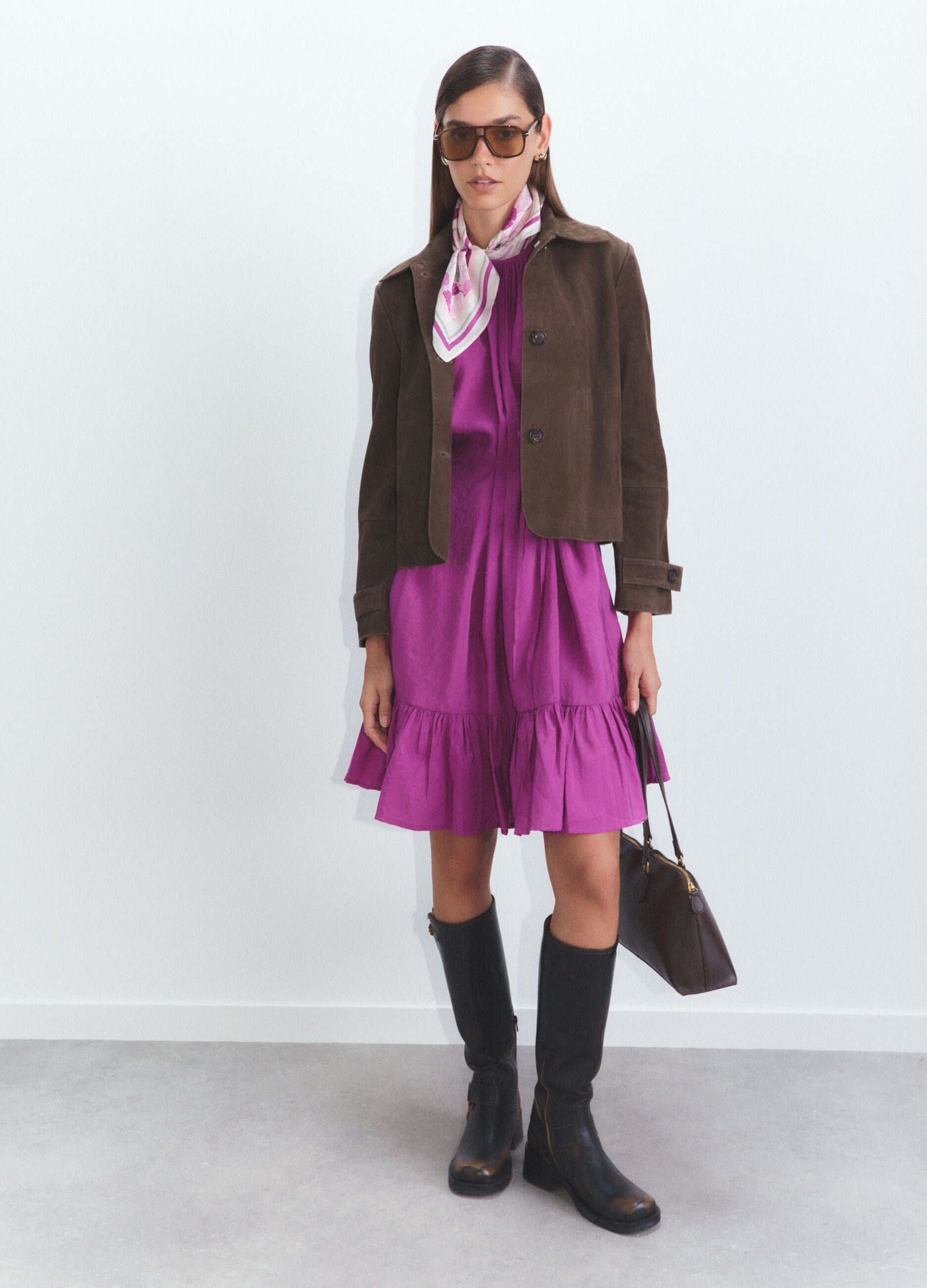 Abito corto misto modal donna_0