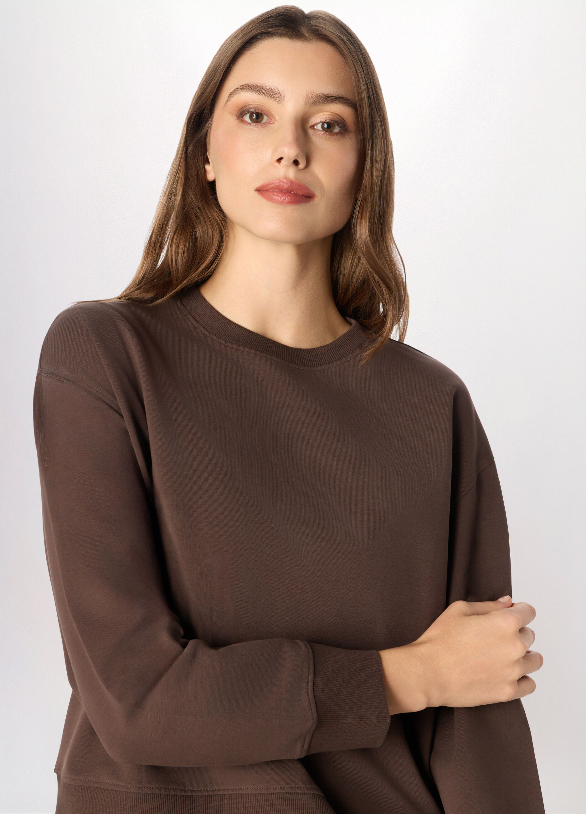 Felpa in cotone stretch Holistic fitness donna_2