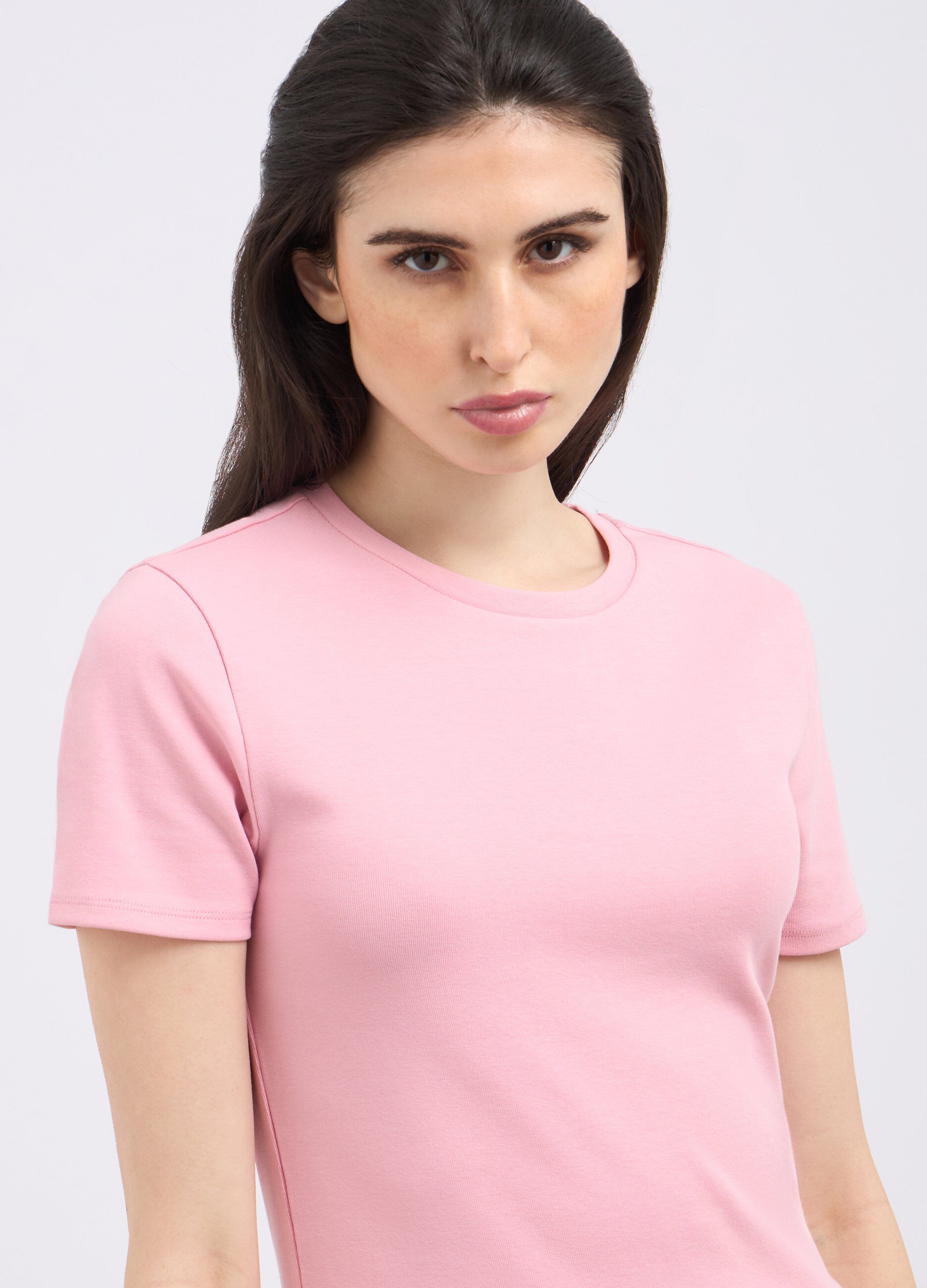 T-shirt in cotone stretch donna_2
