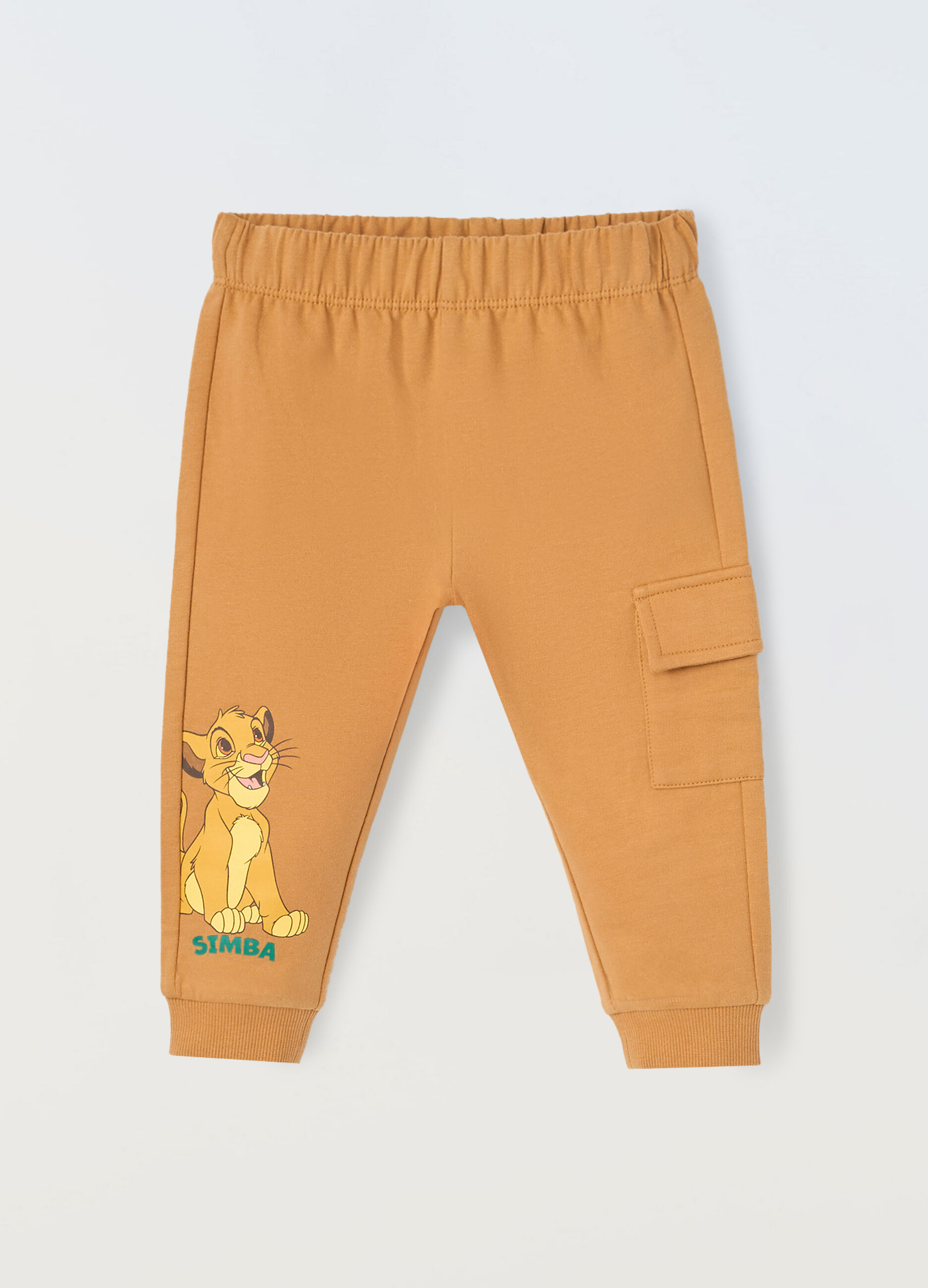 Jogger in french terry di cotone stretch neonato_0