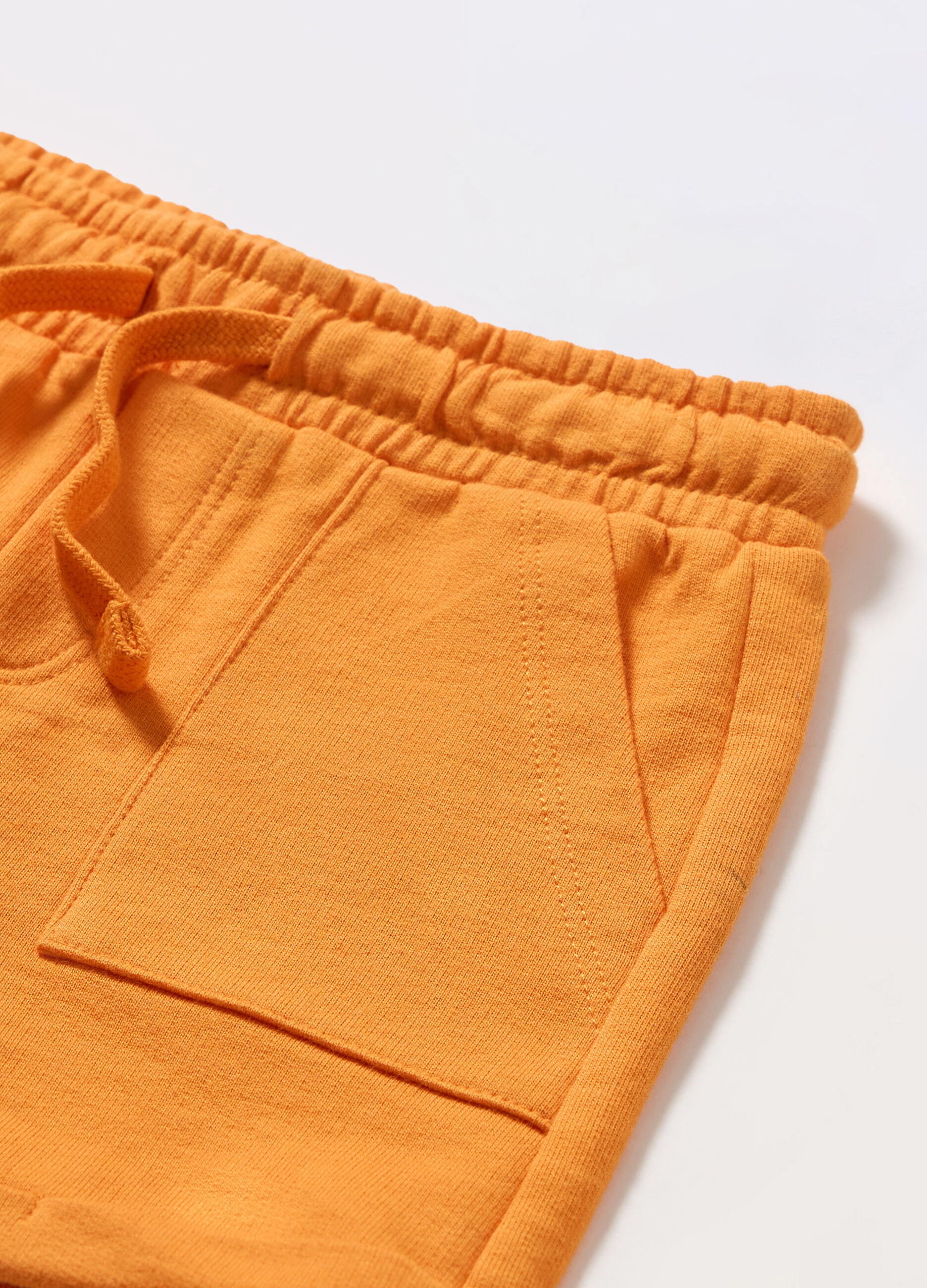 Shorts in french terry di puro cotone neonata_1