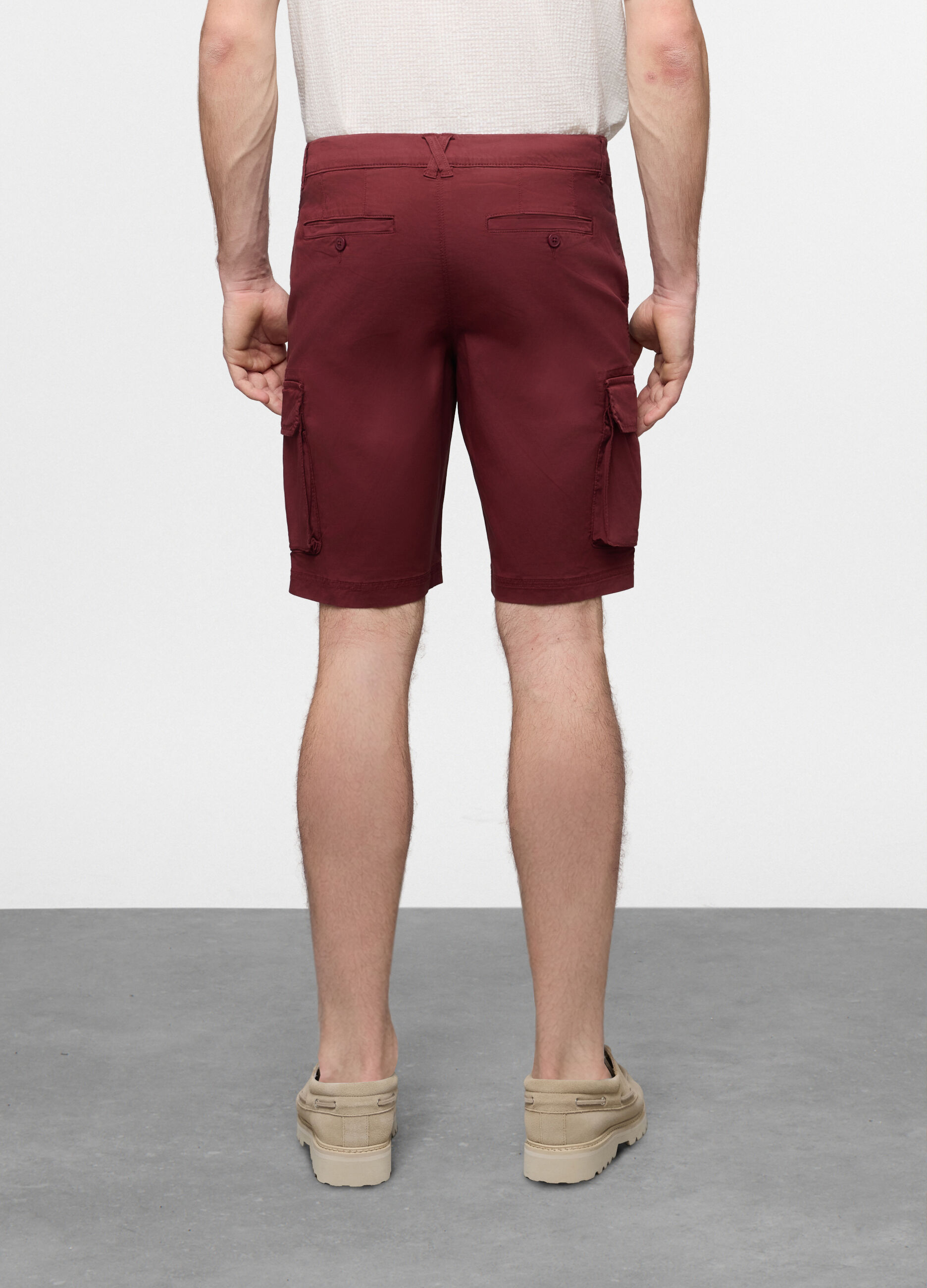 Bermuda cargo in cotone stretch uomo_1