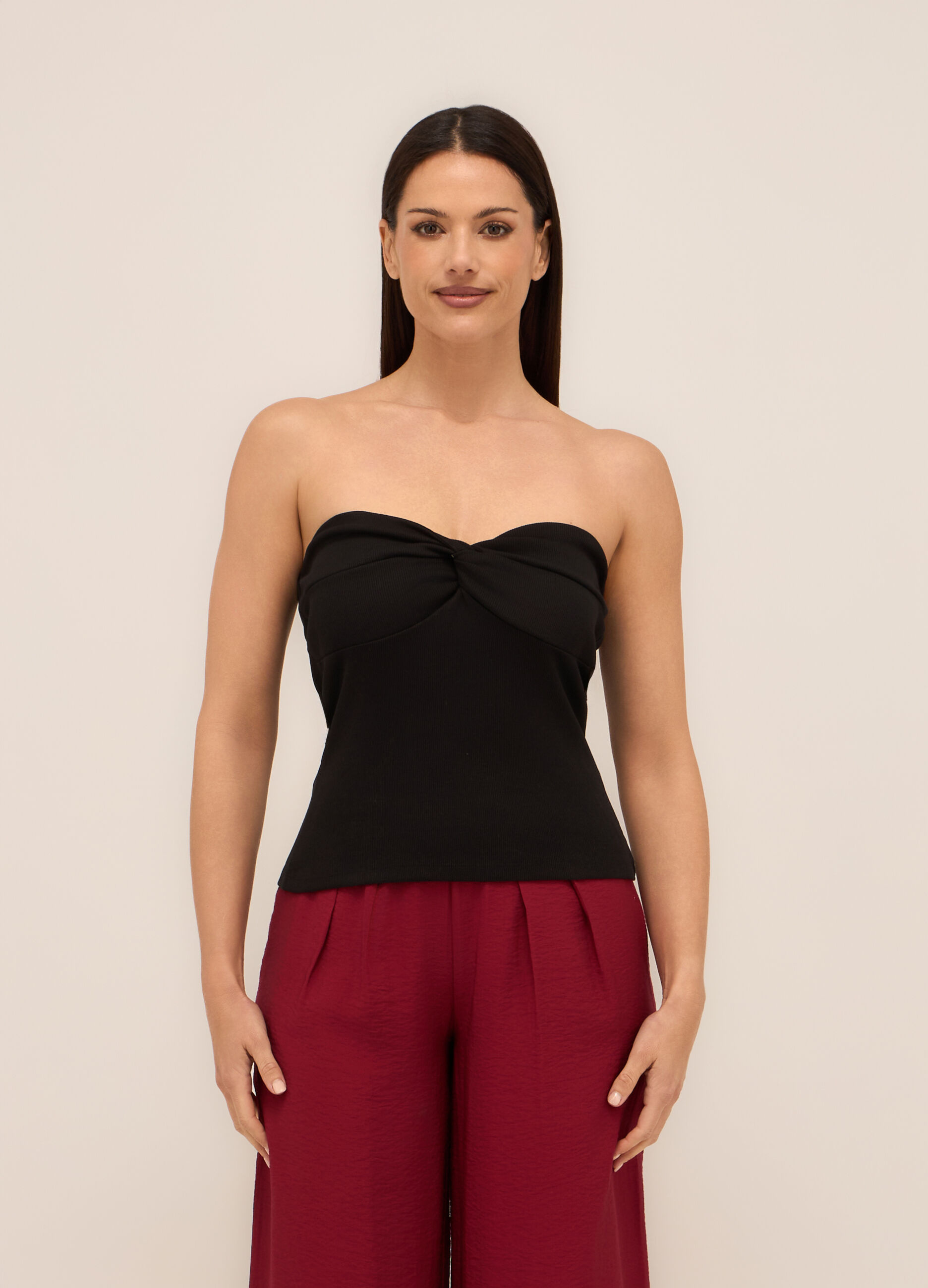 Top a fascia in costina donna_0