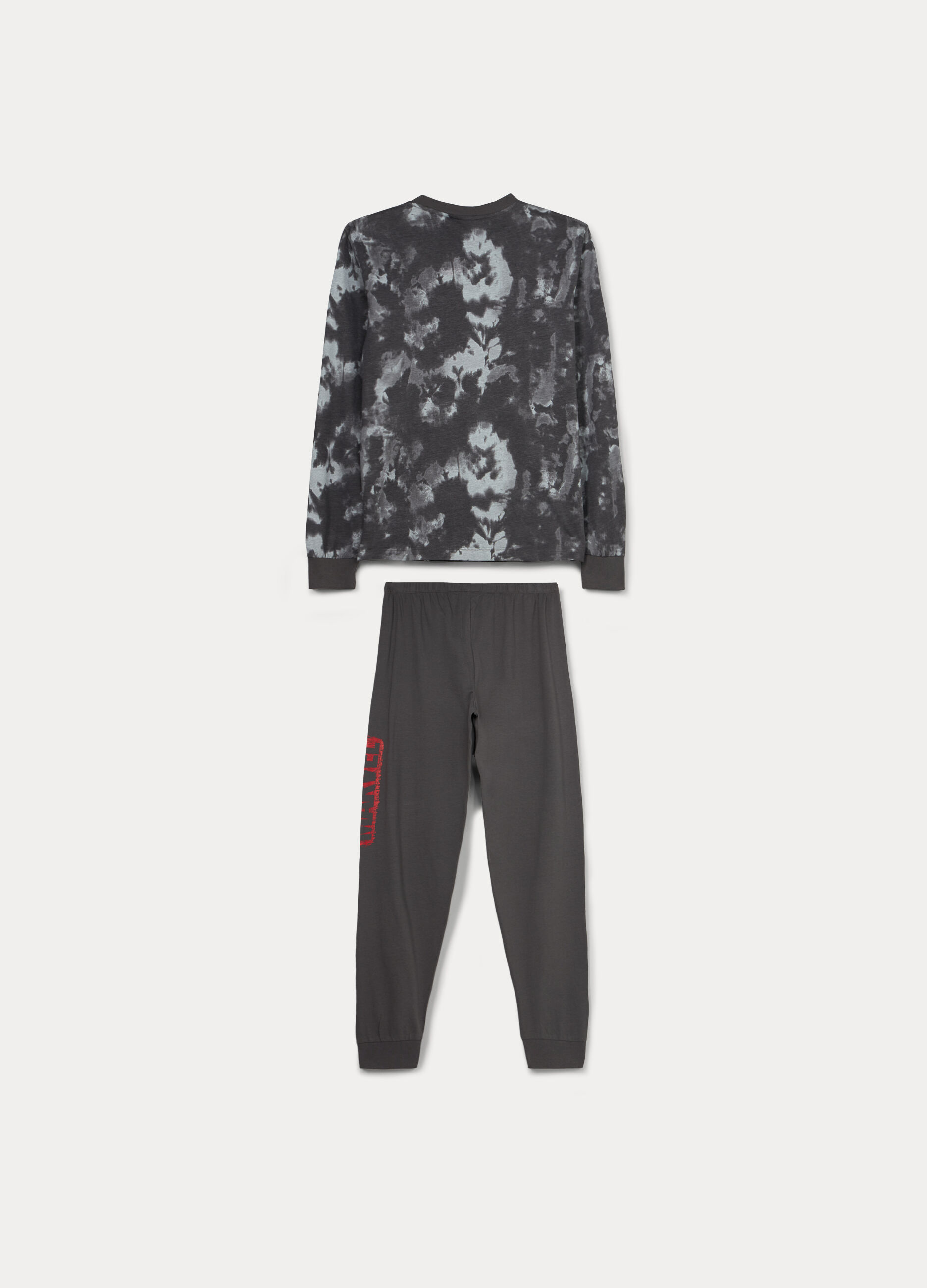 Set pigiami lungo in jersey di puro cotone ragazzo_0