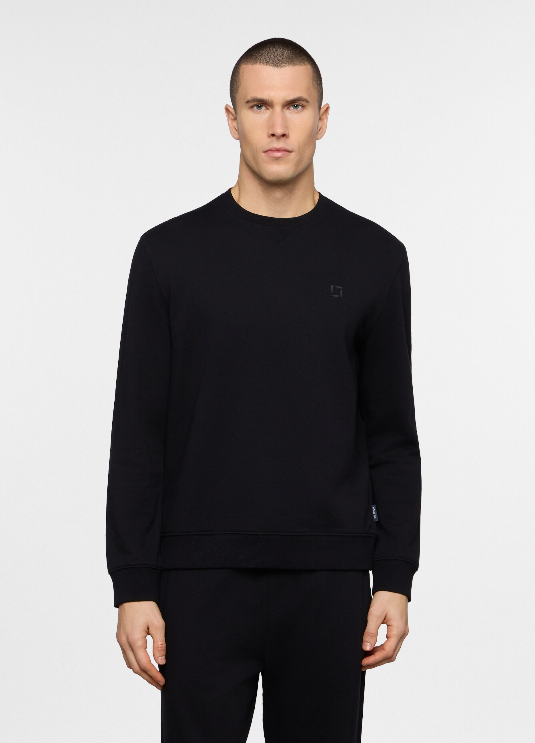 Felpa girocollo in cotone uomo_0