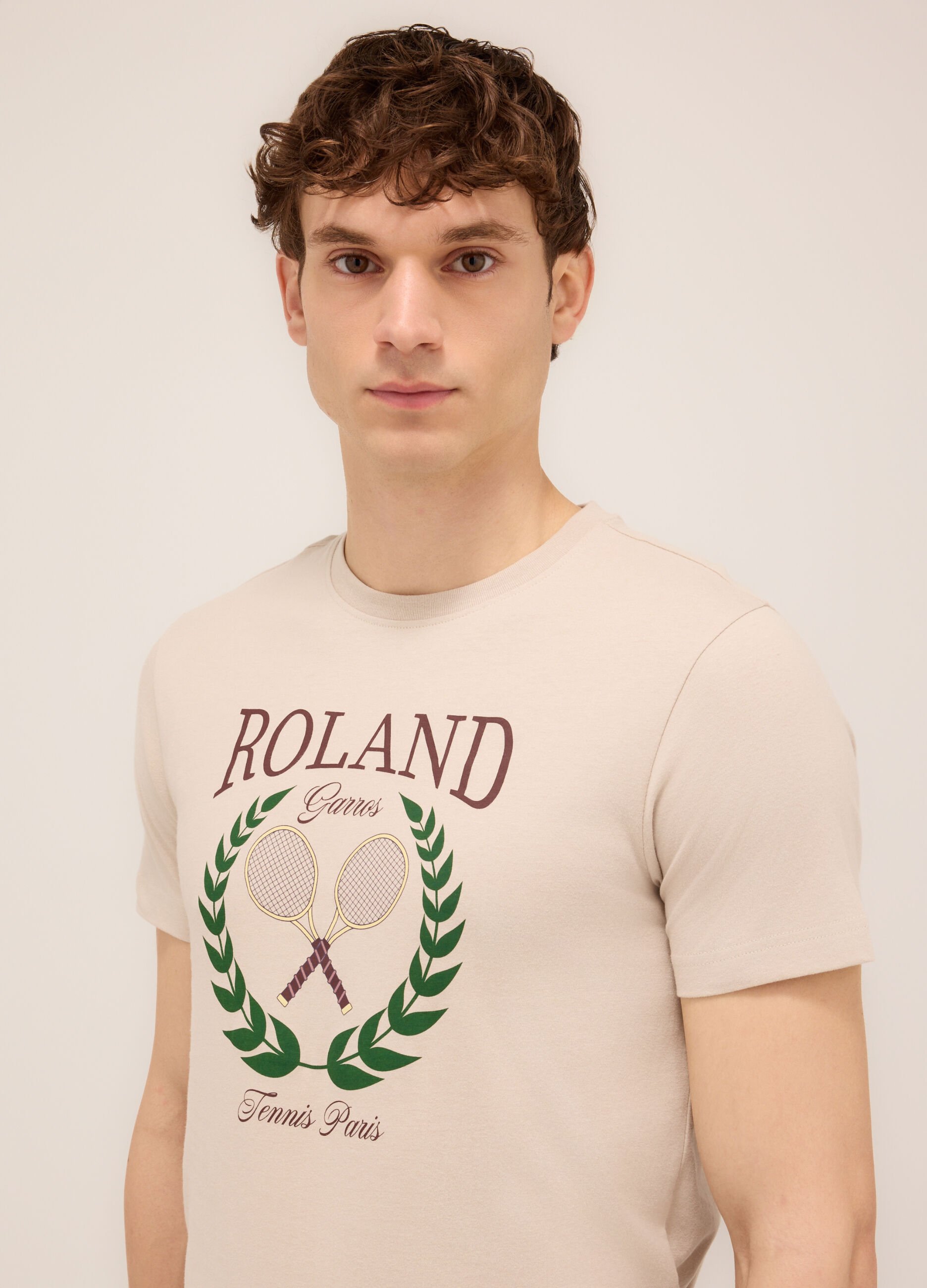 T-shirt girocollo stampa Roland Garros_2
