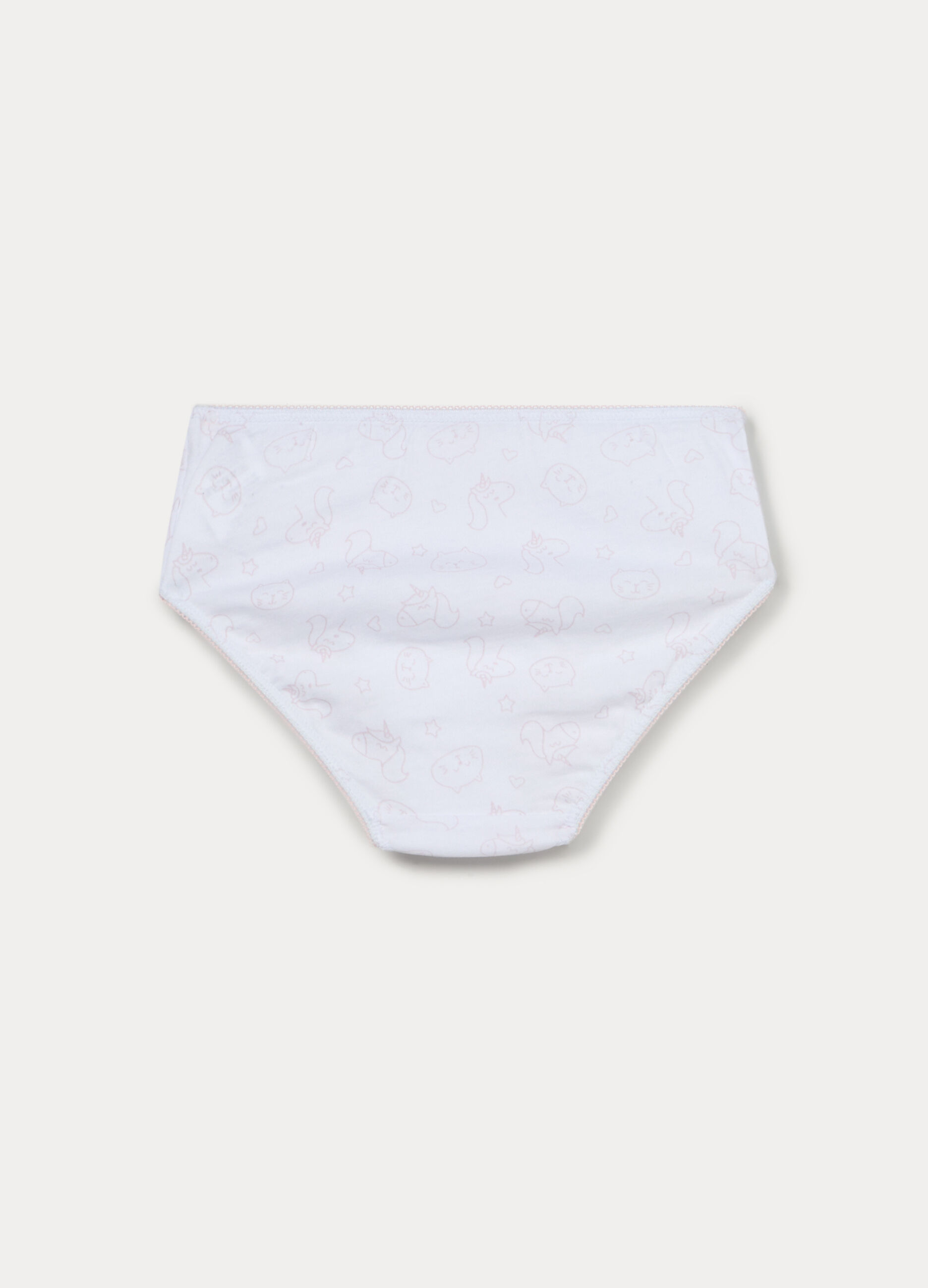 Pack 5 slip in jersey di puro cotone bambina_2