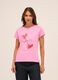 T-shirt in jersey di puro cotone donna_0