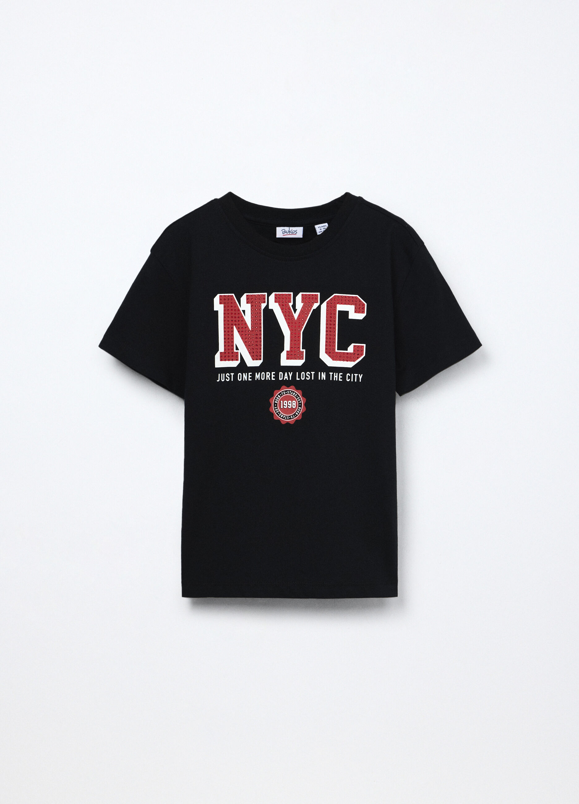 T-shirt in jersey di puro cotone ragazza_0