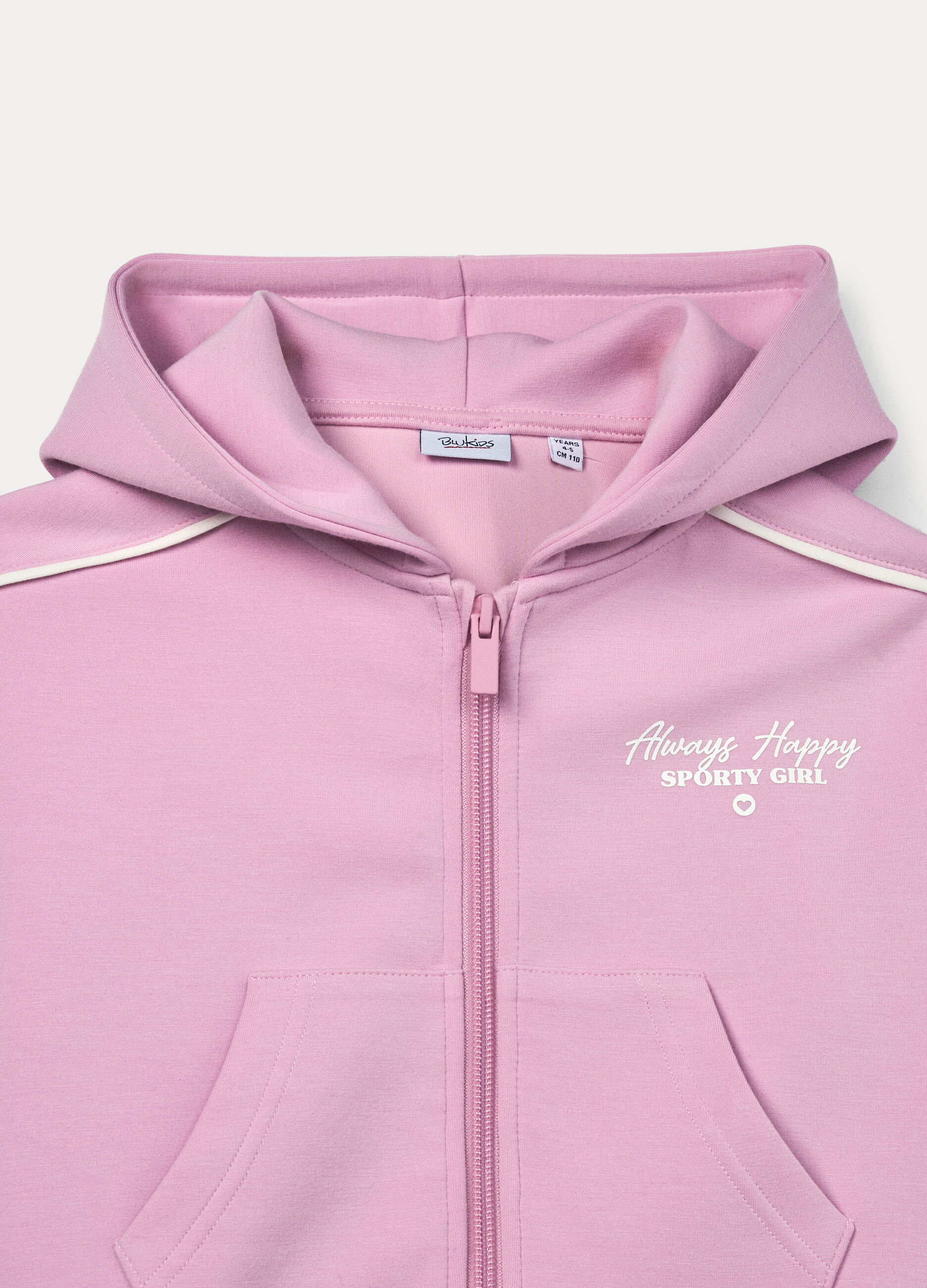 Felpa in french terry di misto cotone bambina_2