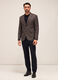 Blazer in cotone stretch a quadri uomo_0