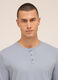Maglia del pigiama a serafino in jersey di cotone uomo_2