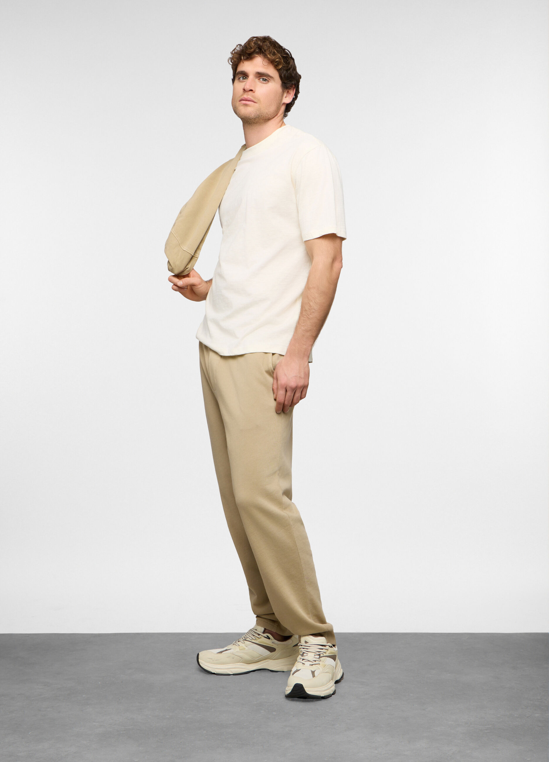 Jogger regular fit in cotone uomo_0