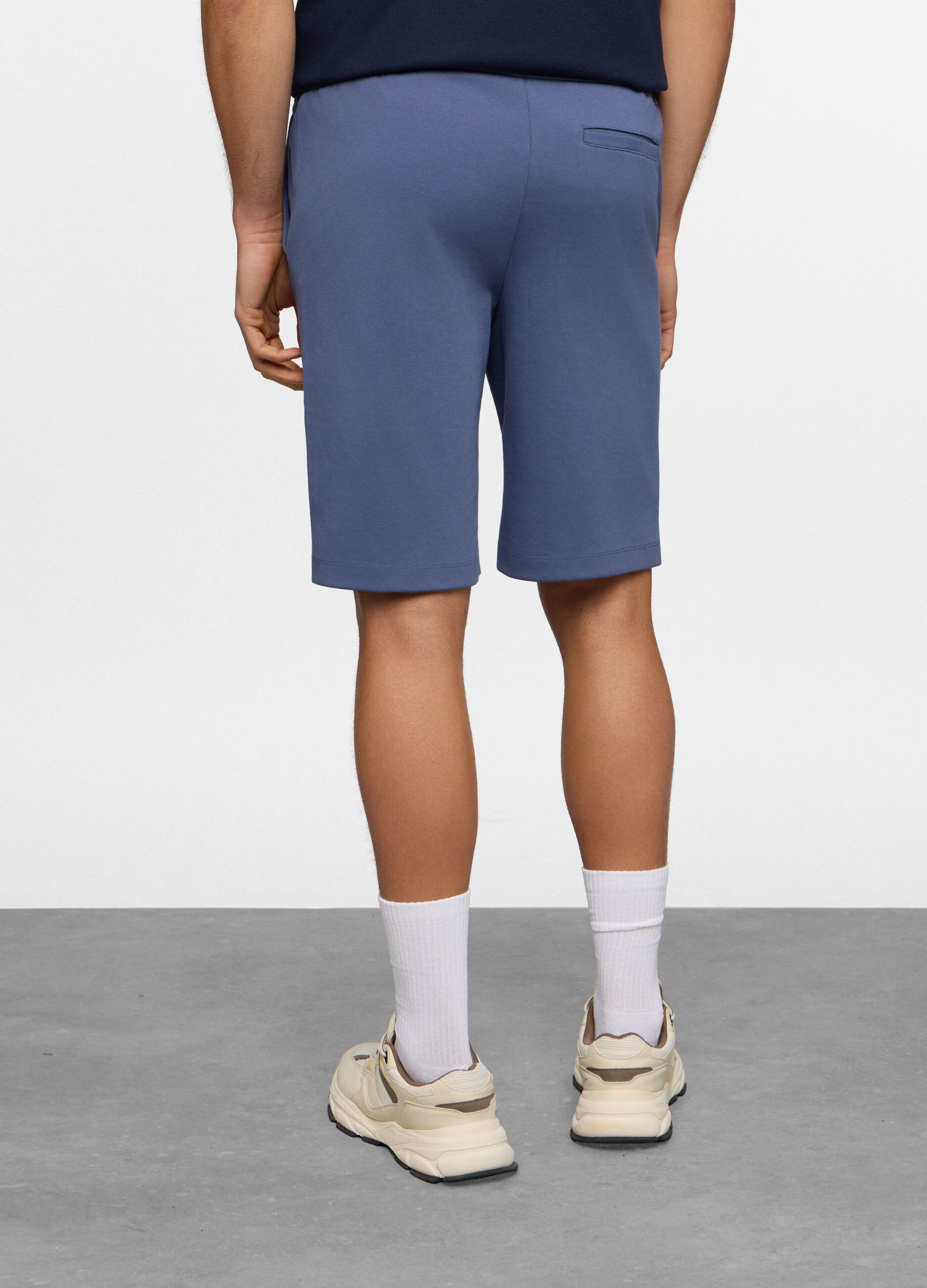 Bermuda in interlock di cotone stretch uomo_1