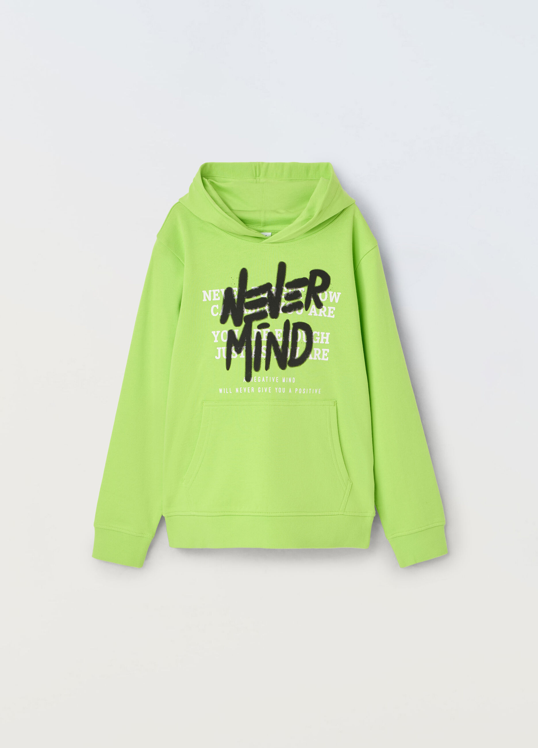 Felpa con cappuccio in french terry di puro cotone ragazzo_0