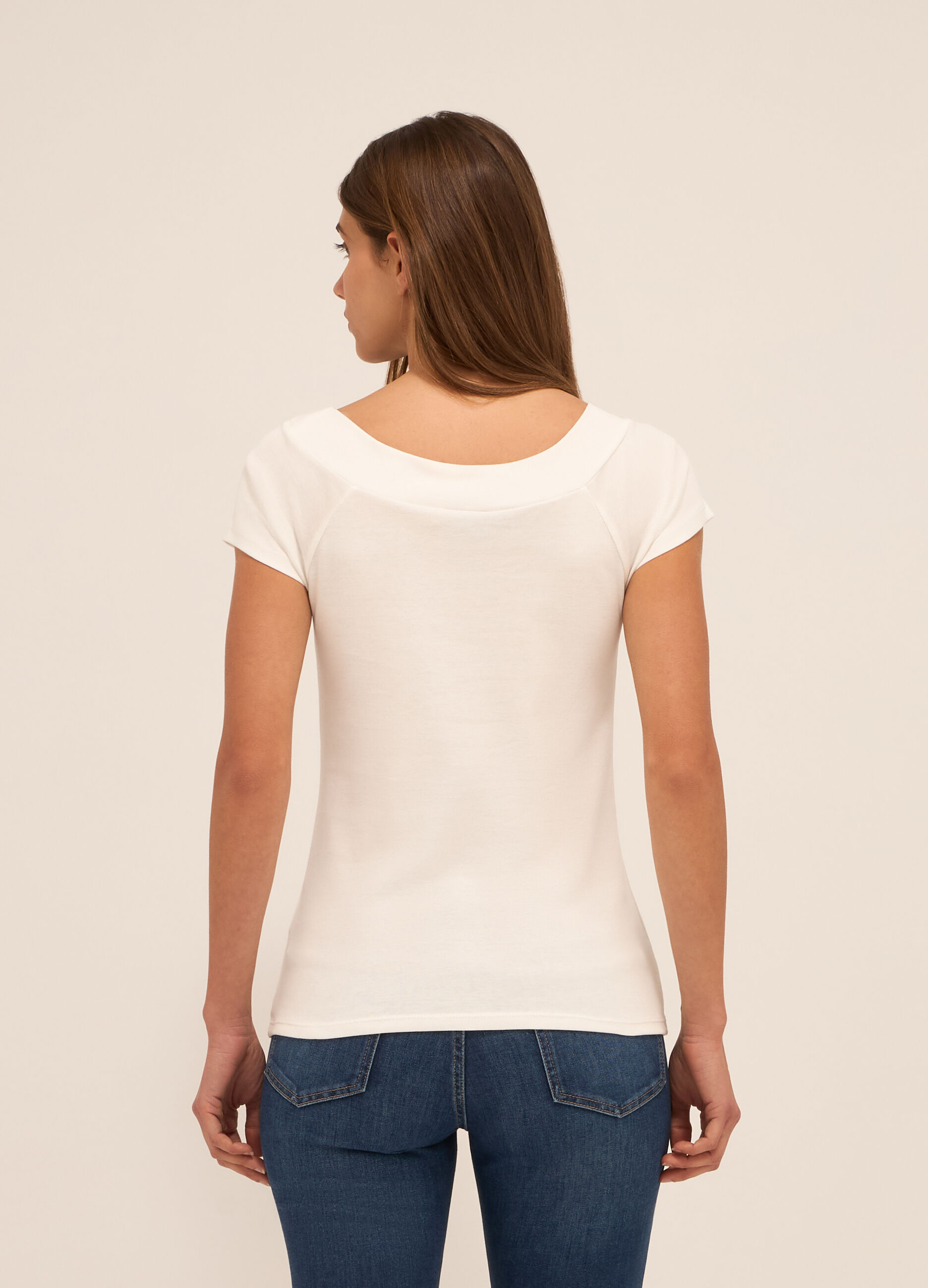 T-shirt in puro cotone donna_1