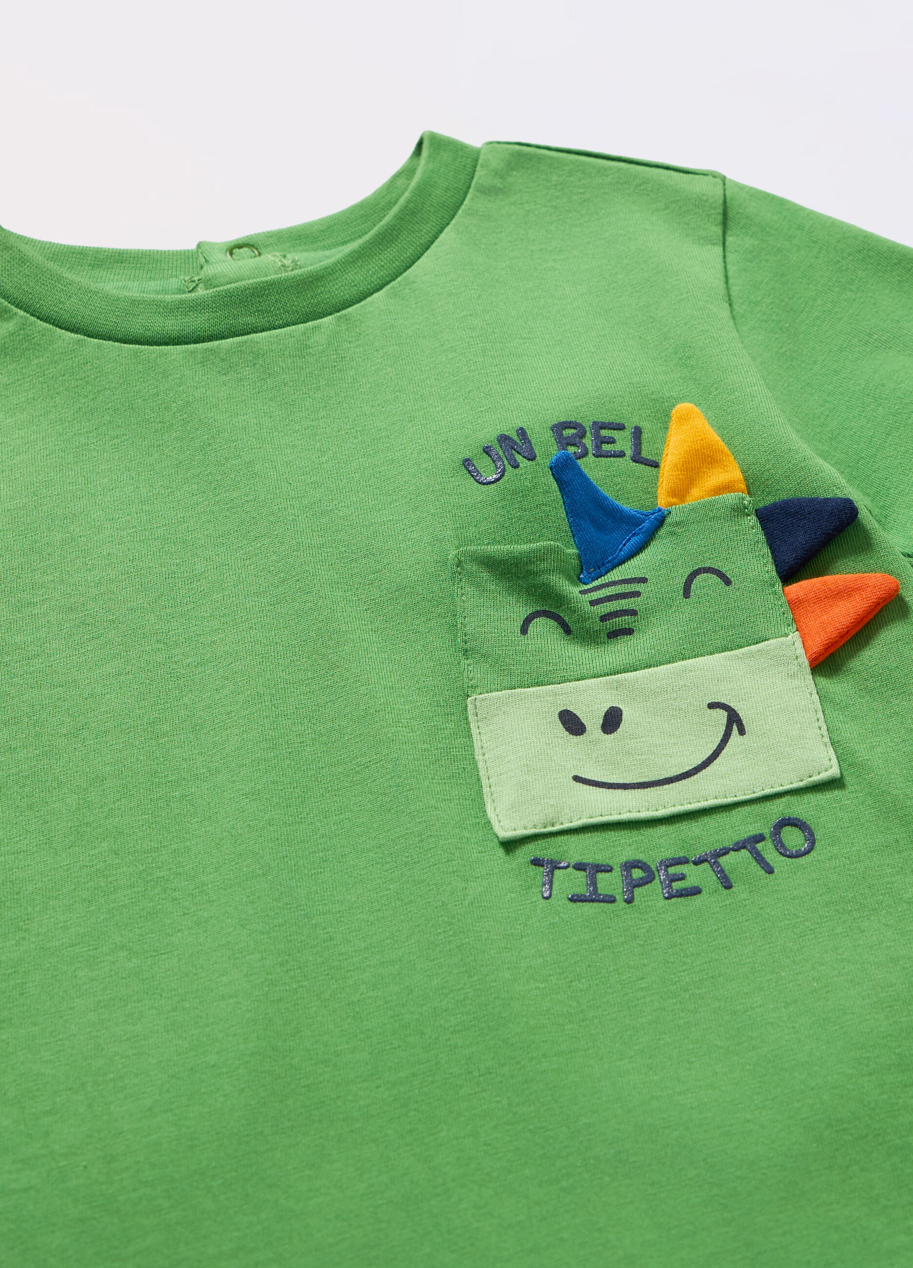 T-shirt in jersey di puro cotone neonato_1