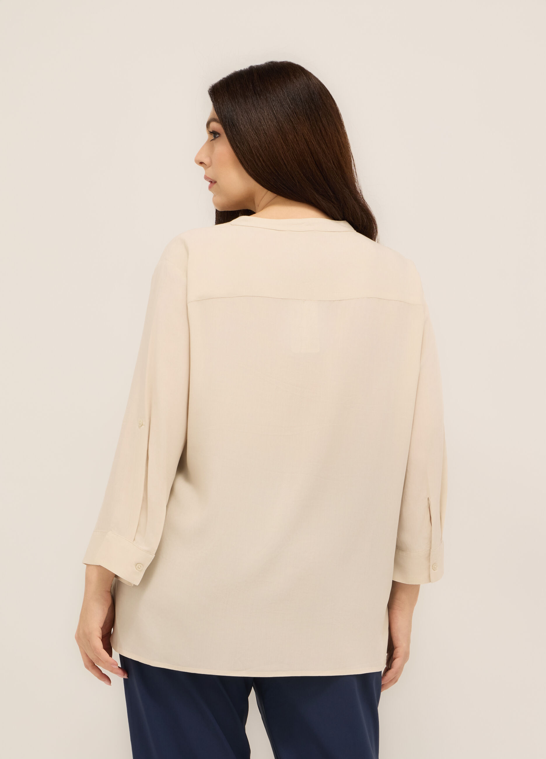 Blusa in pura viscosa donna curvy_1