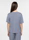 Top pigiama con scollo a V stretch donna_1