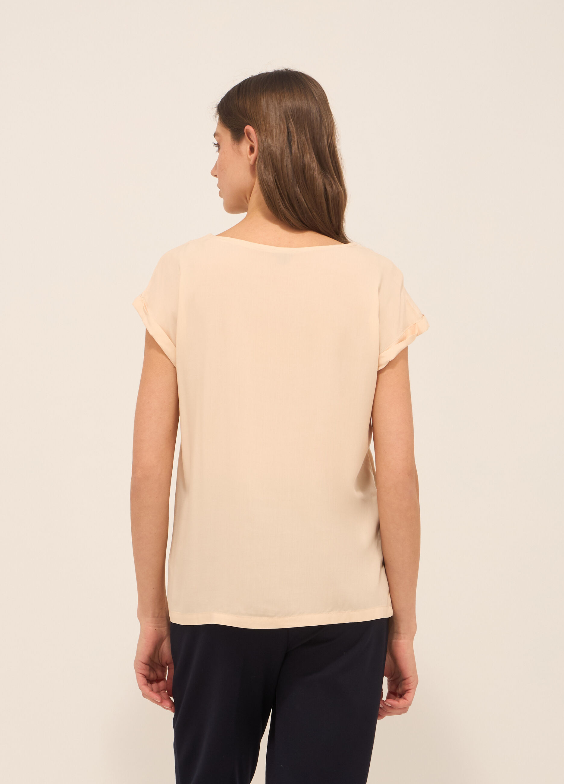 Blusa in pura viscosa donna _1