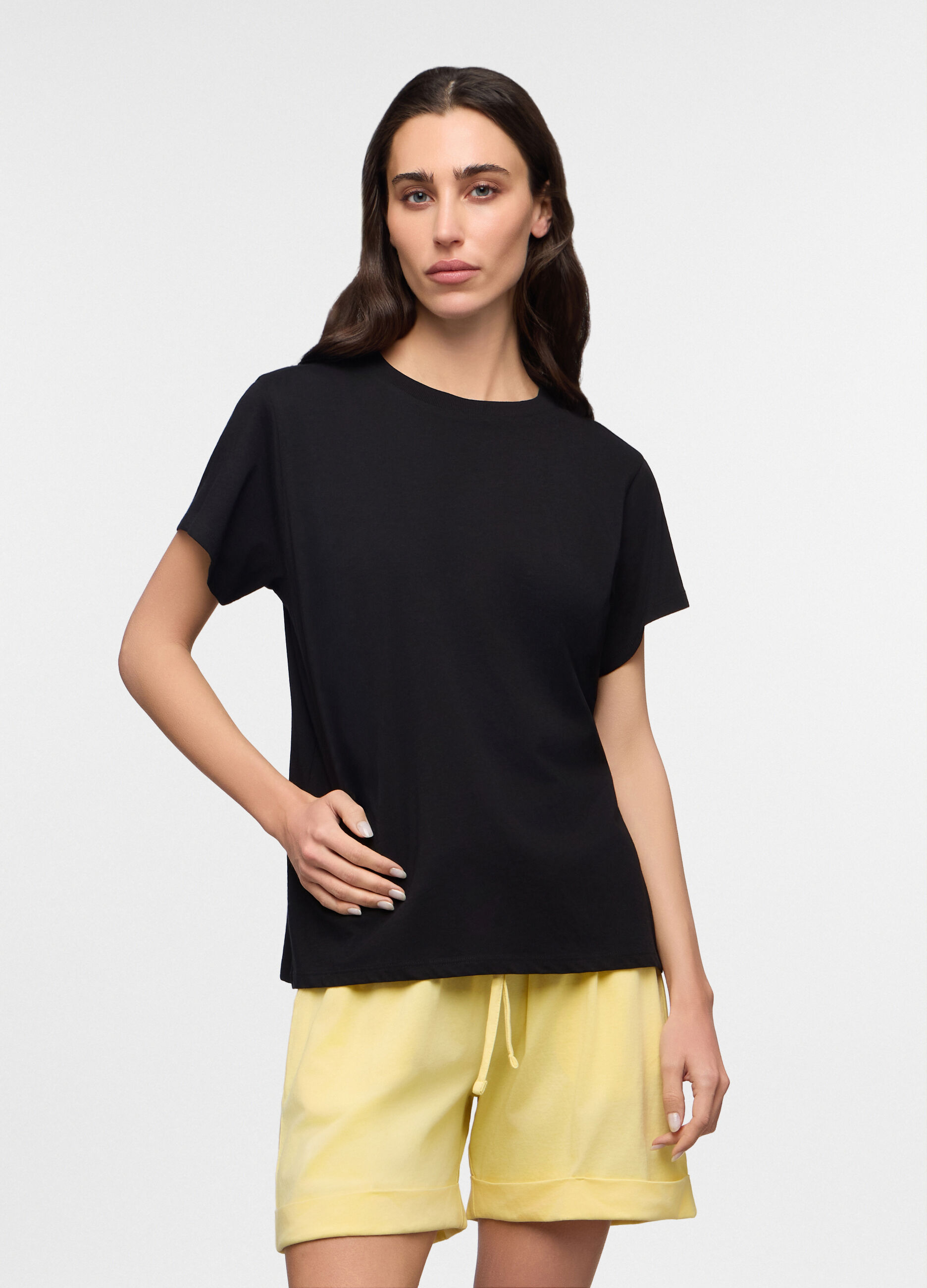 T-shirt girocollo donna_0