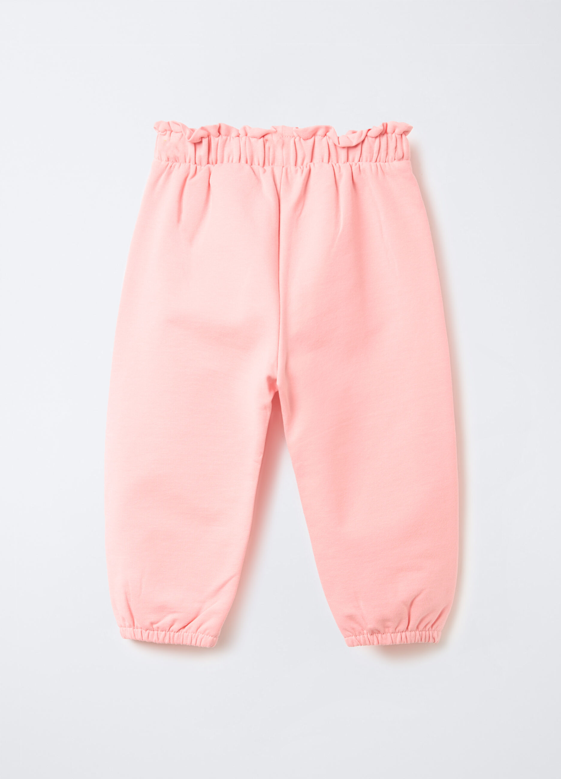 Jogger in cotone garzato stretch Fit Regular bimba_1