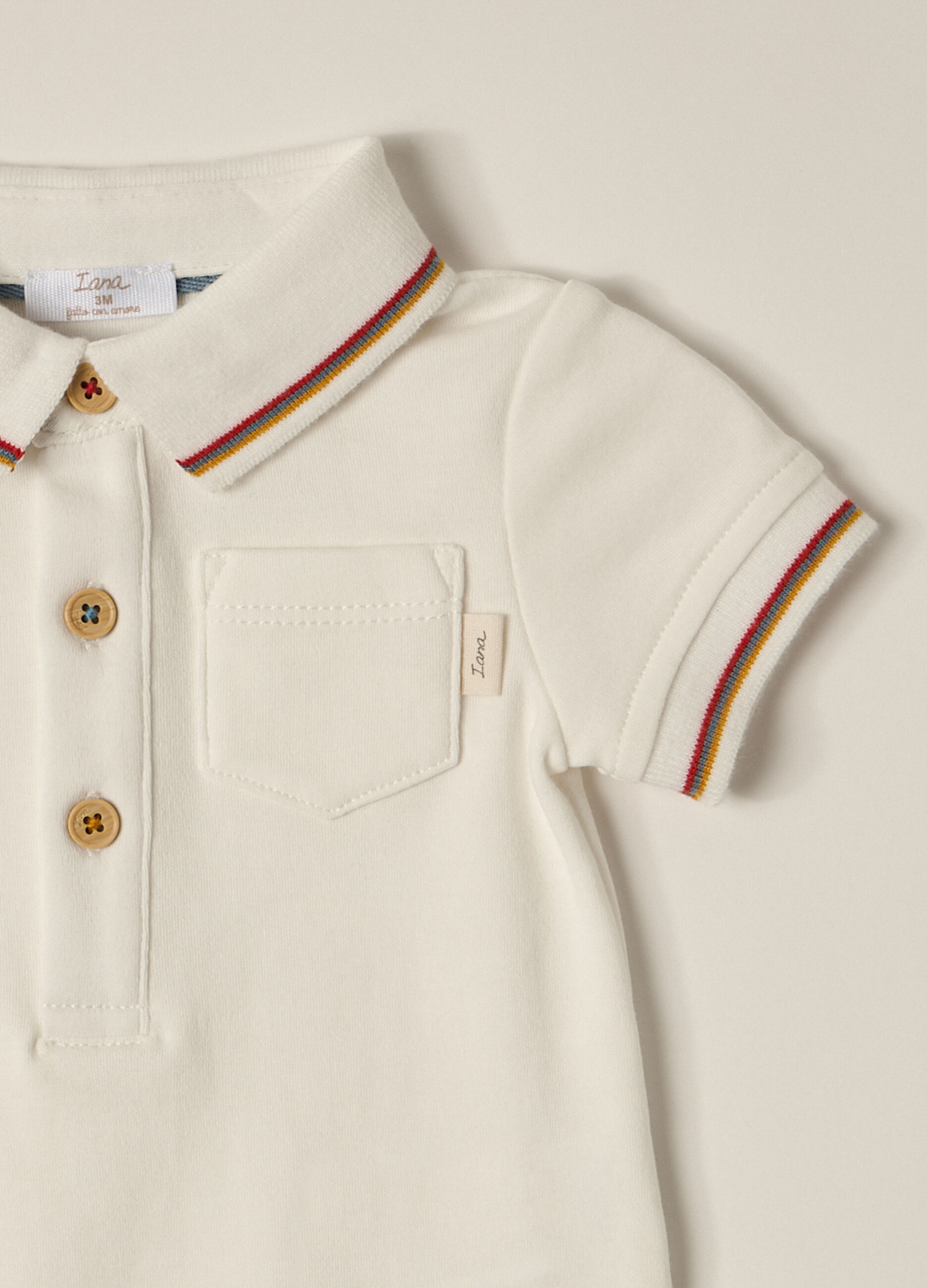 Body in interlock di puro cotone IANA neonato_2