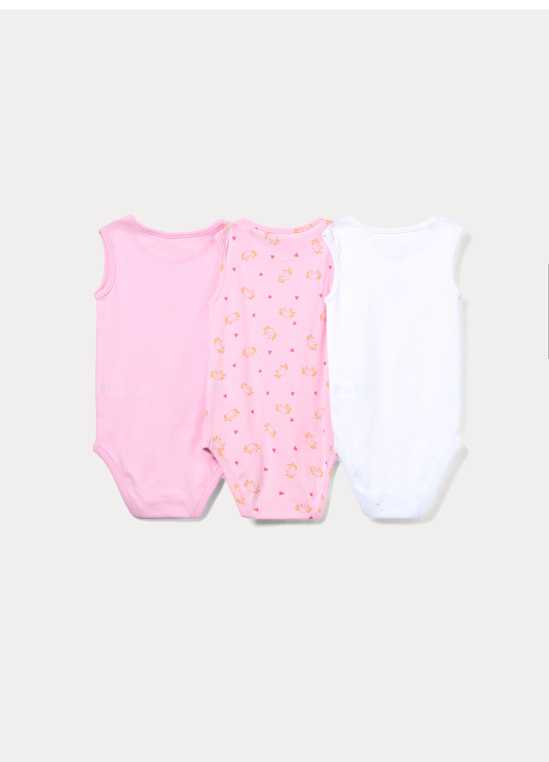 Pack 3 body in costina di puro cotone _1