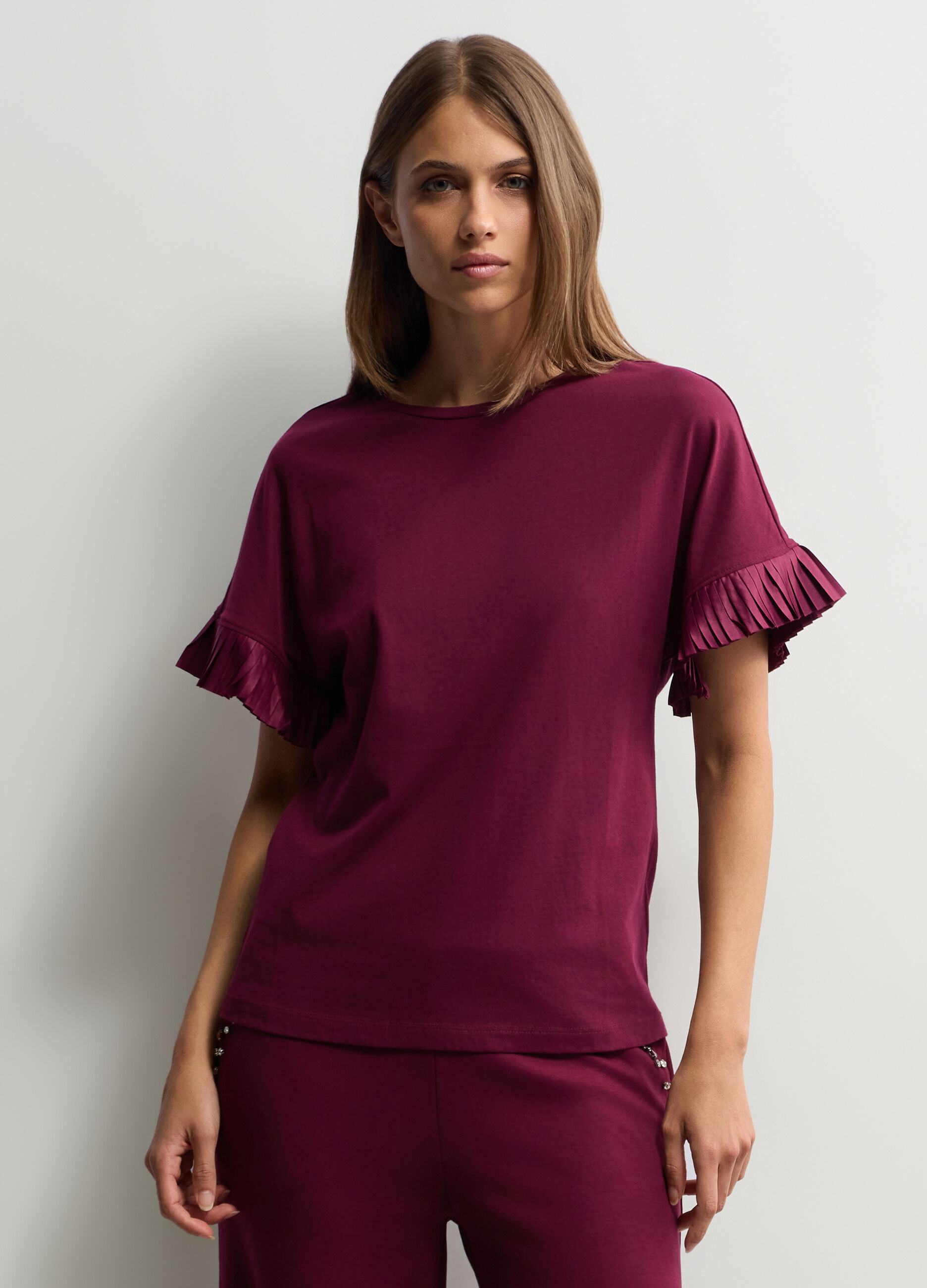 T-shirt girocollo donna_0