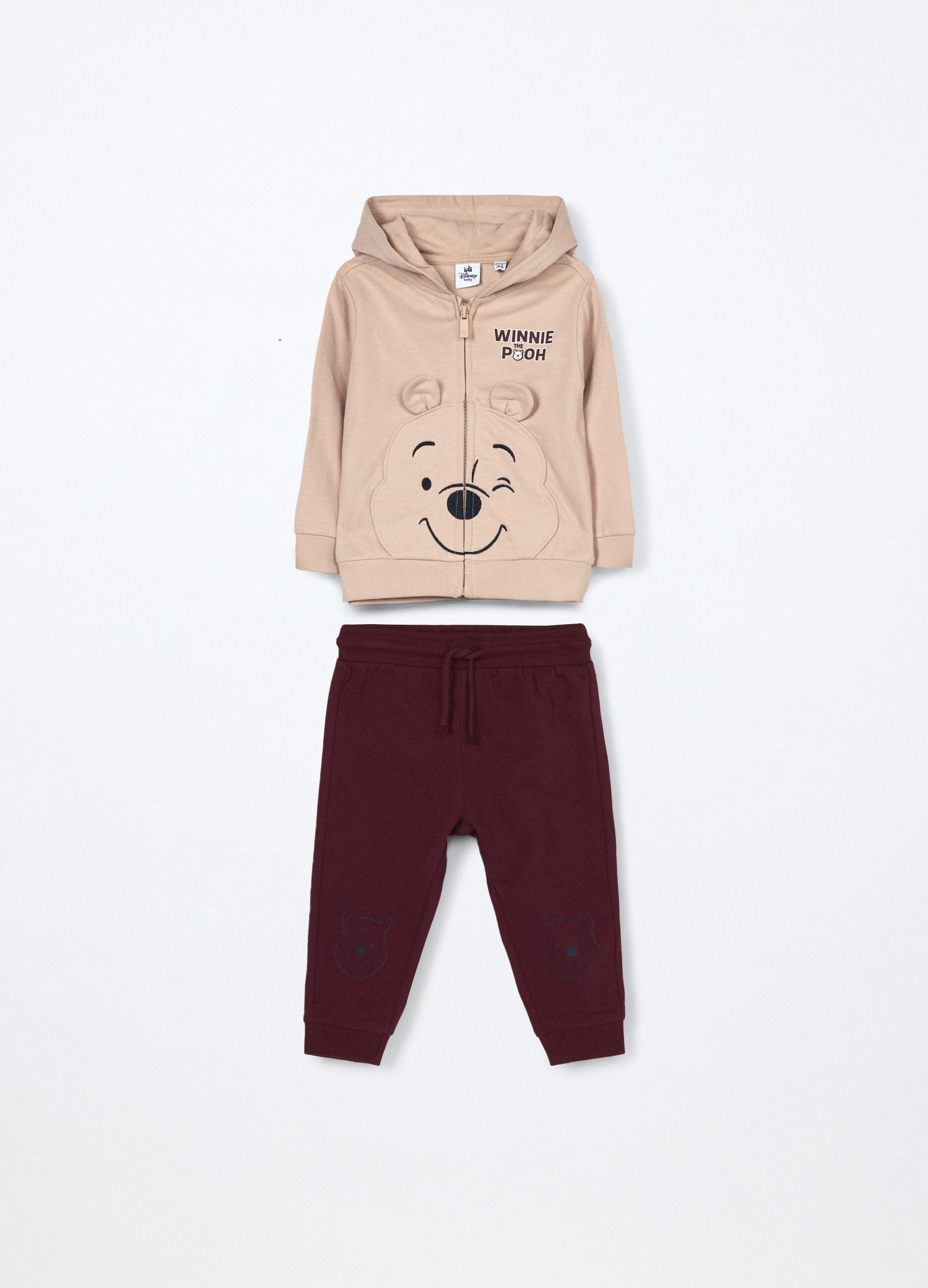 Jogging set in puro cotone fleece neonato_0