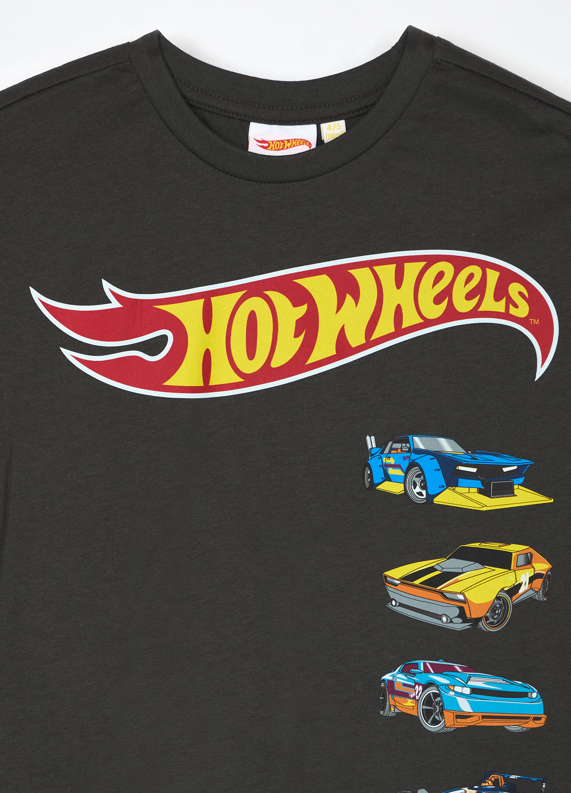 T-shirt Hot Wheels in jersey di puro cotone bambino_2