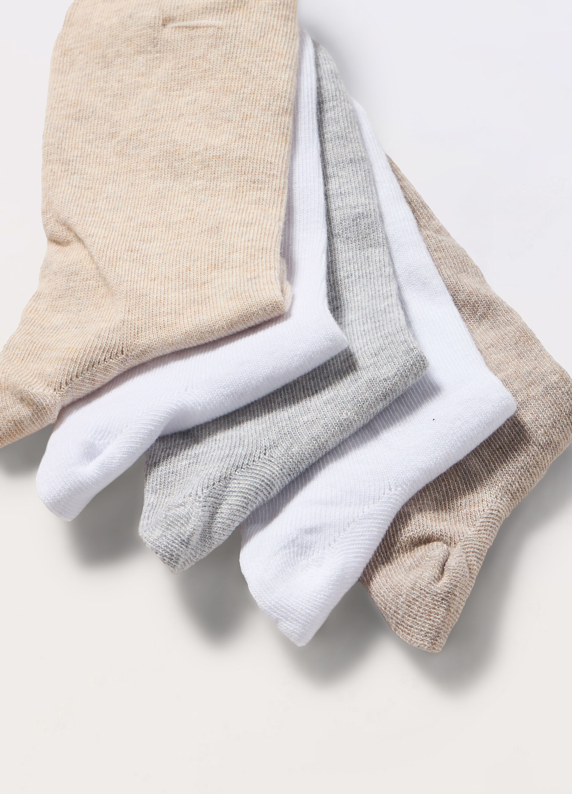 Pack 5 calze corte misto cotone donna_1